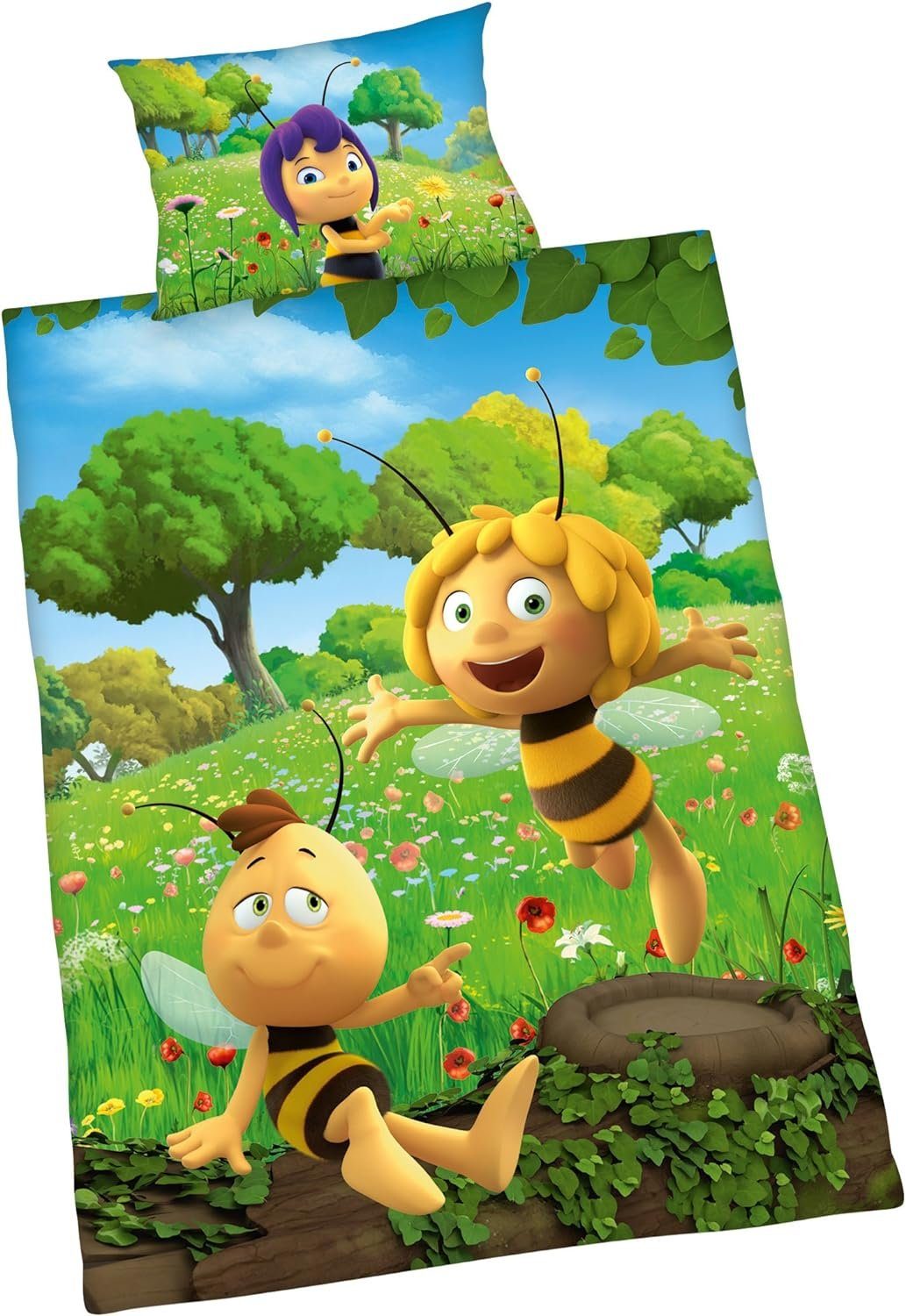 Herding Babybettwäsche Die Biene Maja 40 x 60 100 x 135 cm