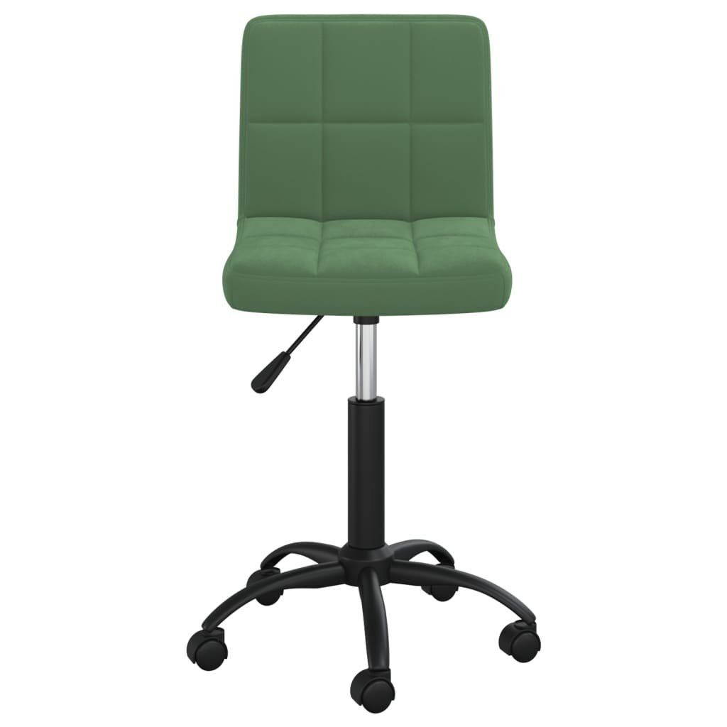 vidaXL Bürostuhl Bürostuhl Drehbar Dunkelgrün Samt günstig online kaufen