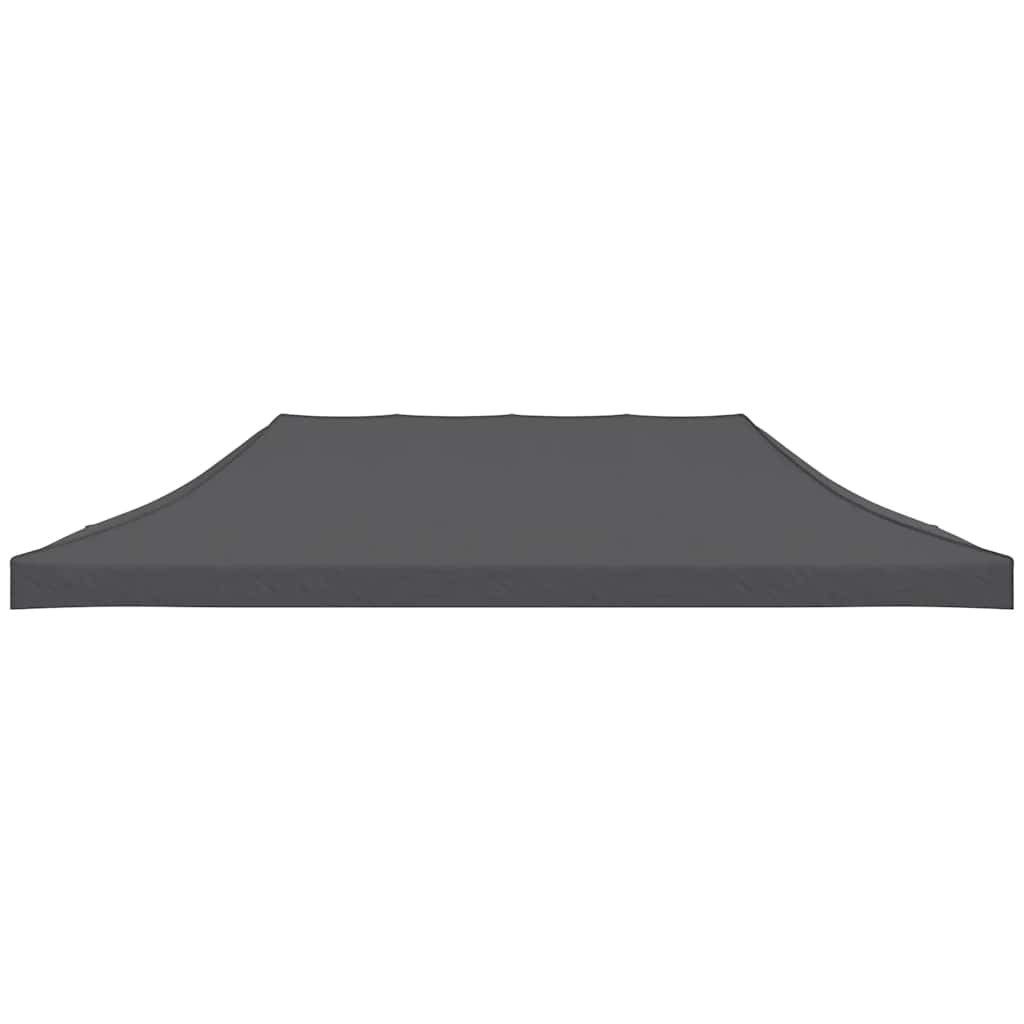 vidaXL Pavillon-Ersatzdach Partyzeltdach 3x6 m Anthrazit, 575 x 285 cm