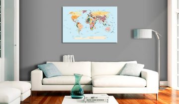 Artgeist Wandbild World Map: Travel with Me