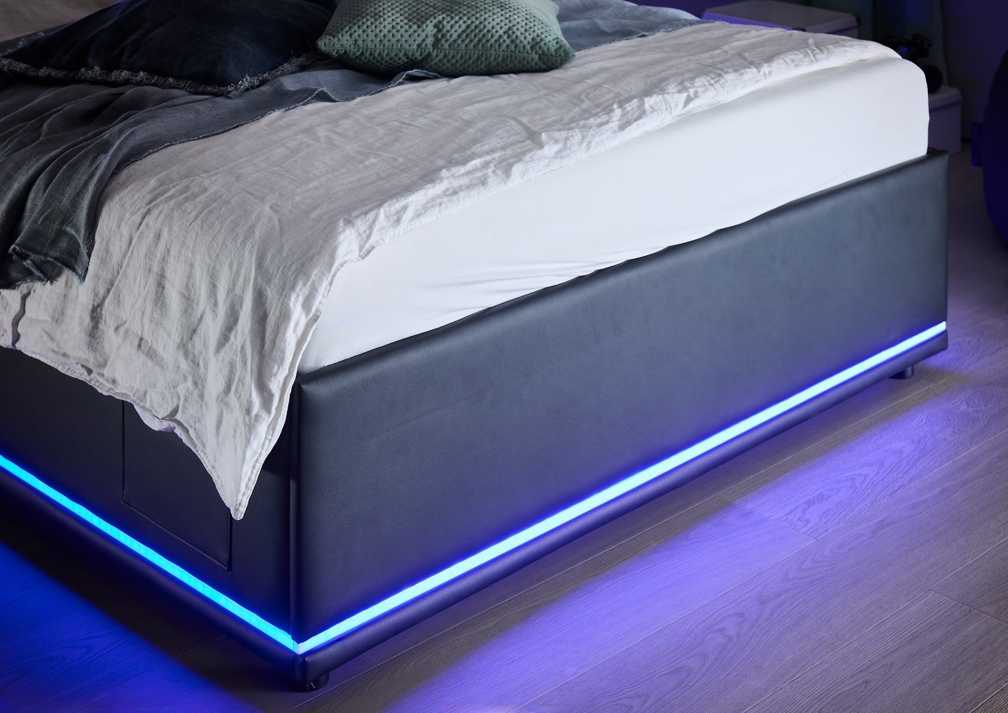 meise.möbel Kinderbett Circle, LED-Beleuchtung, USB-Anschluss, mit Betttaschen