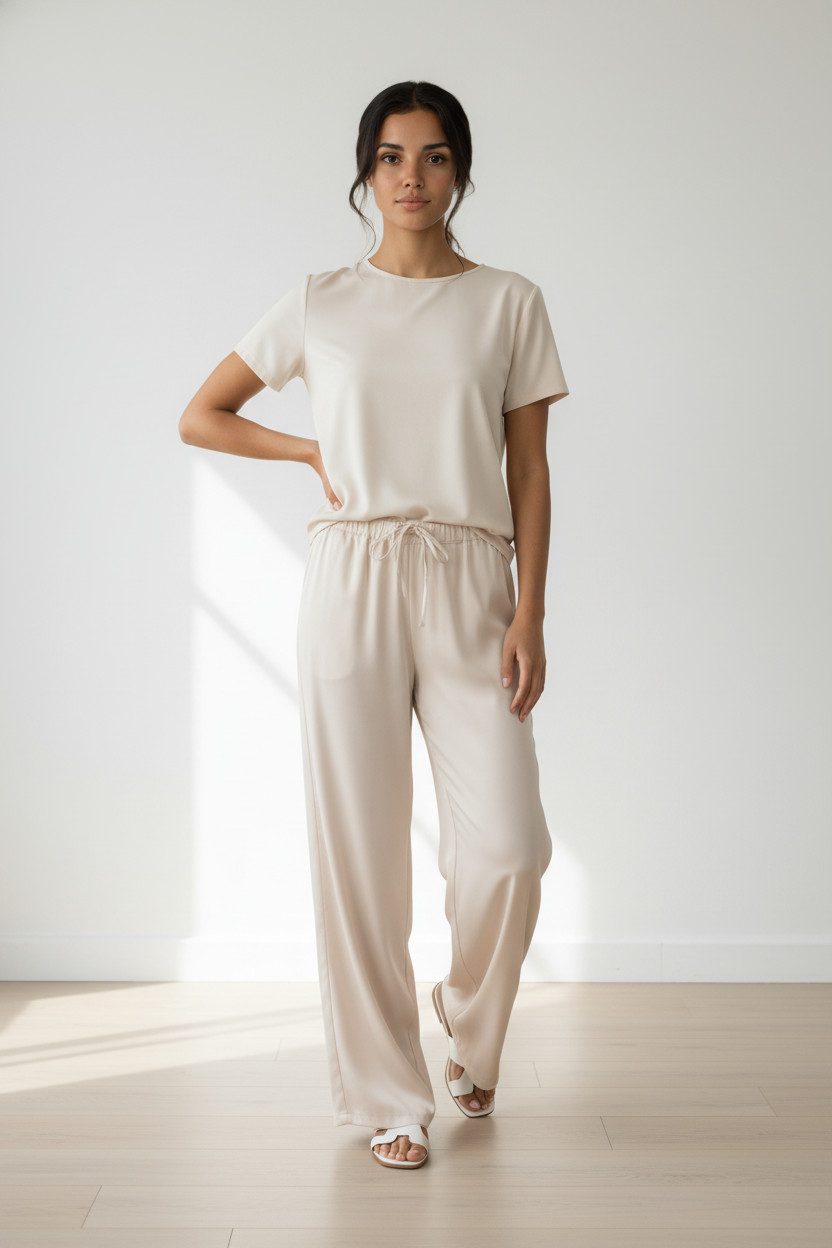 Zuckerwatte Palazzohose SILK TOUCH