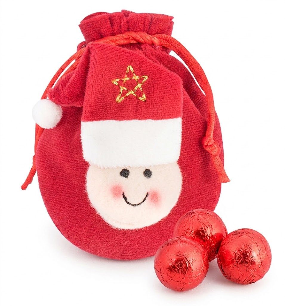 Confiserie Rabbel Schokolade weihnachtliche Täschen mit Reißverschluss (37,5g), 1 x