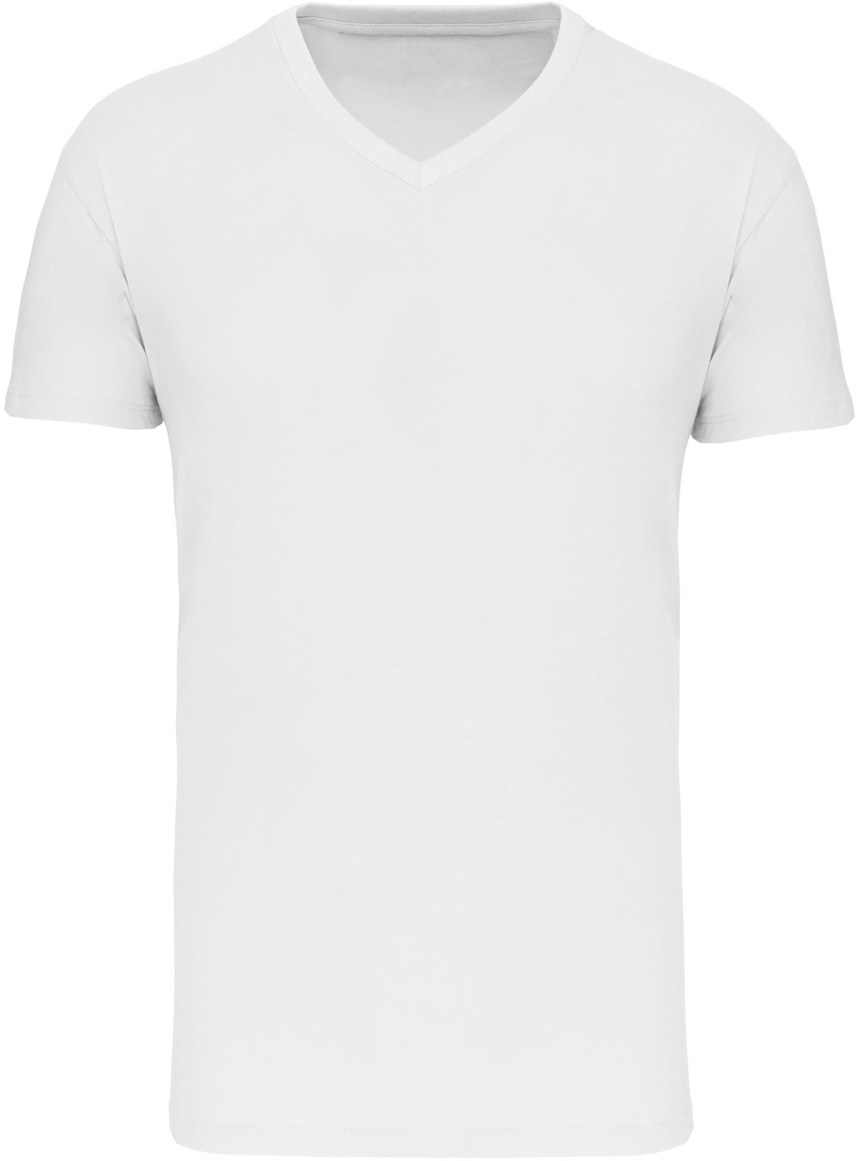Kariban Rundhalsshirt Herren-T-Shirt Bio150 IC mit V-Ausschnitt