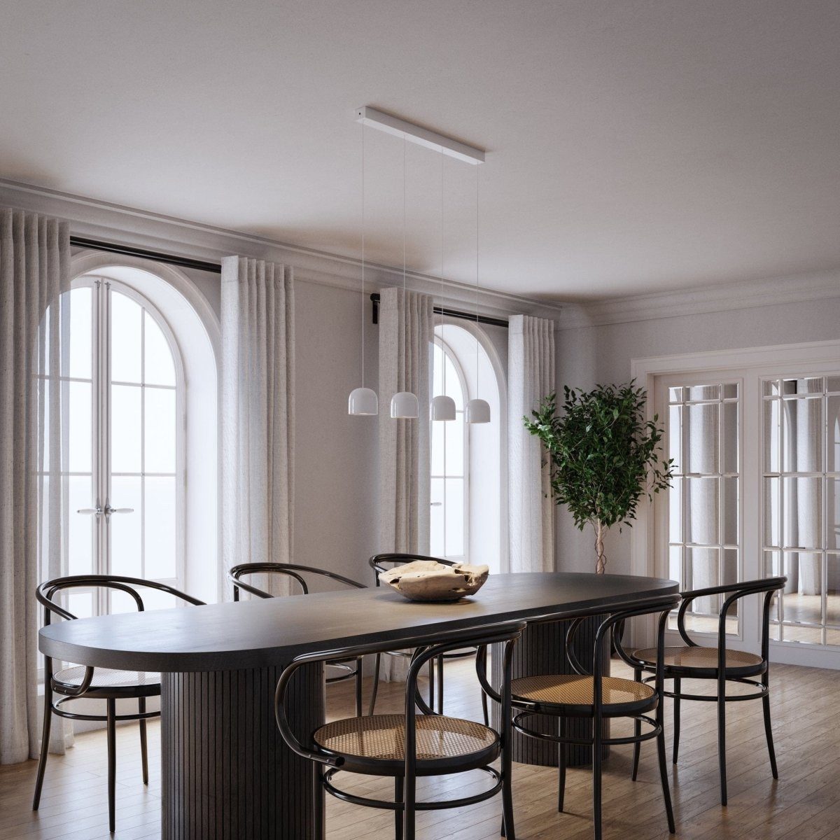 Neona LED Deckenleuchte GAIA, Dimmbar per Fernbedienung, mit Memory-Funktion, LED fest integriert, Warmweiß