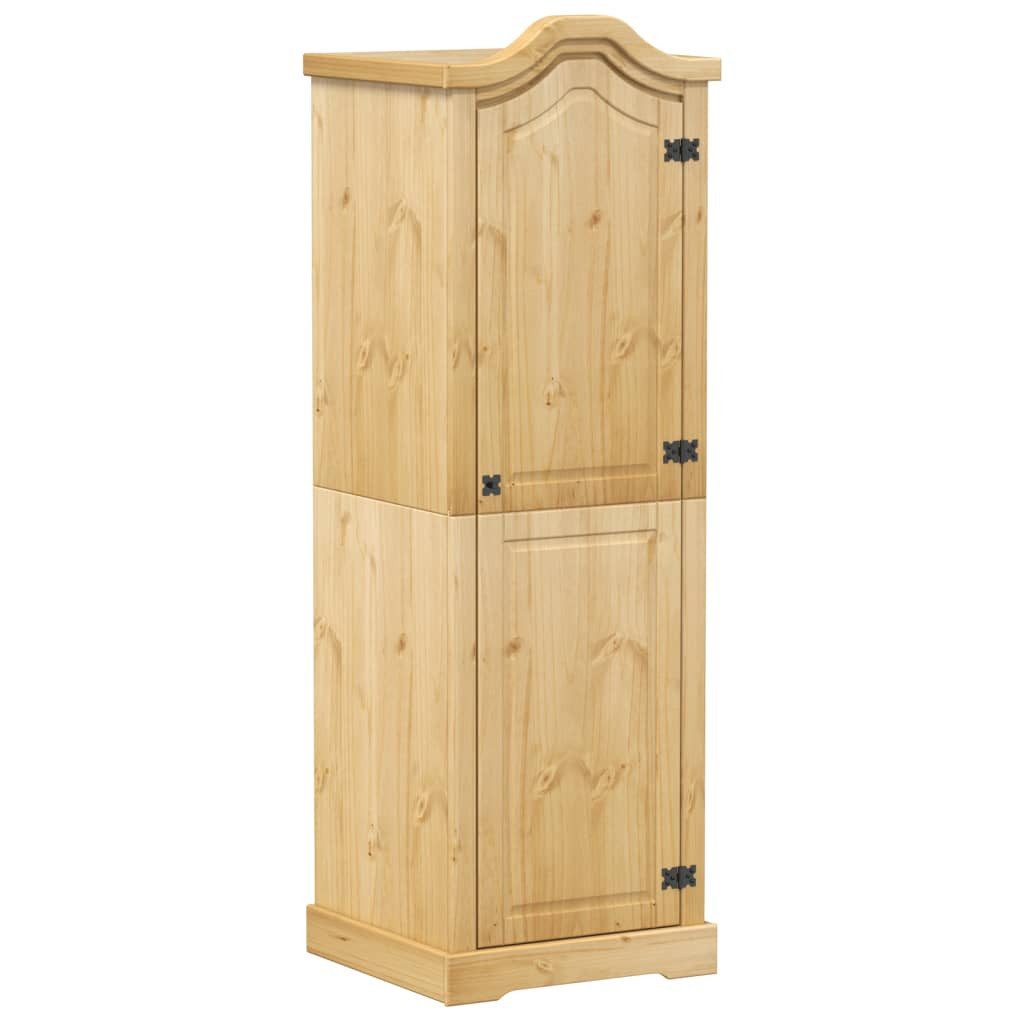 vidaXL Seitenschrank Kleiderschrank Corona 55x52x170 cm Massivholz Kiefer ( günstig online kaufen