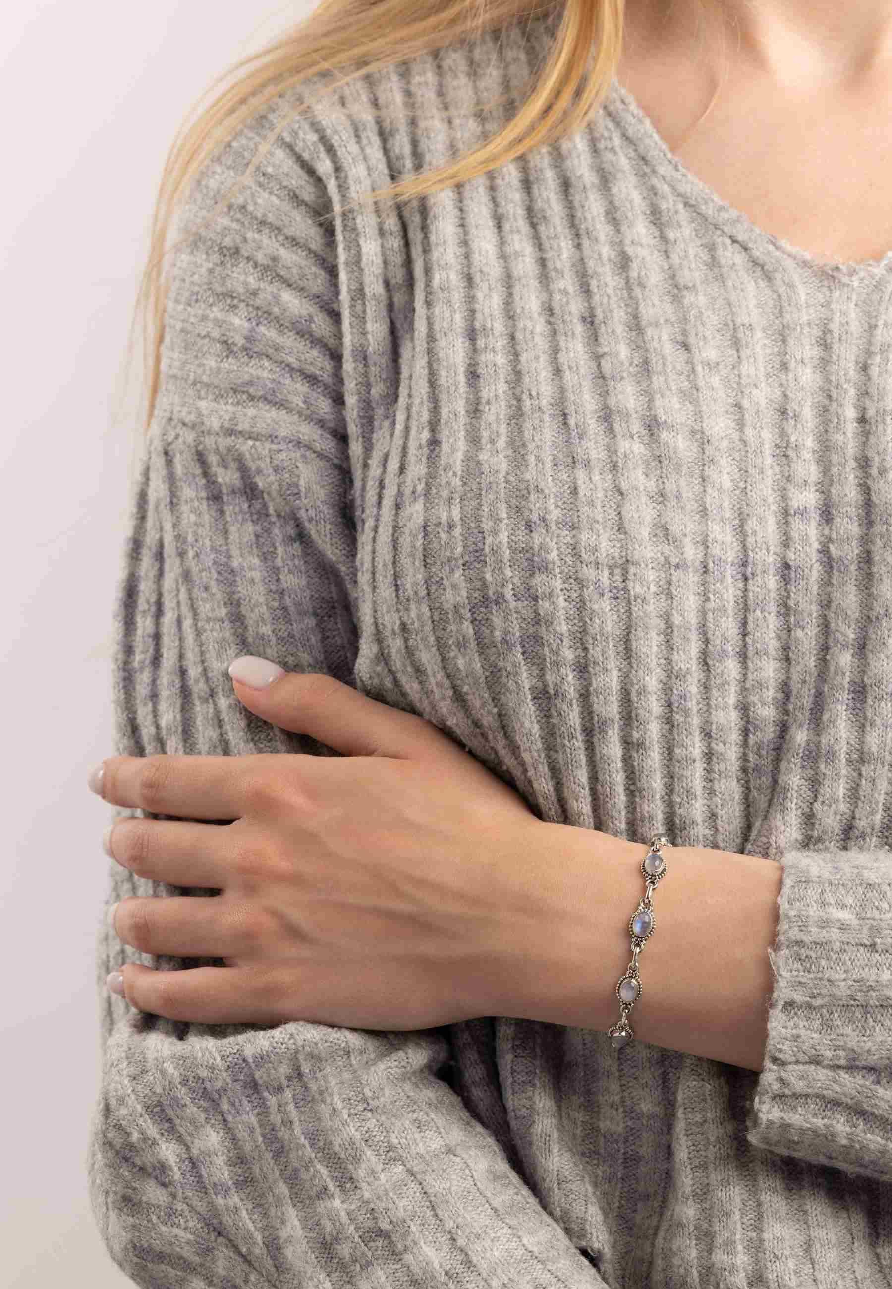 mantraroma Silberarmband PUNTI oval klein aus günstig online kaufen