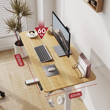 SANODESK Schreibtisch Schreibtisch Höhenverstellbar Elektrisch, Ergonomischer Steh-Sitz Tisch Computertisch mit Memory-Funktion