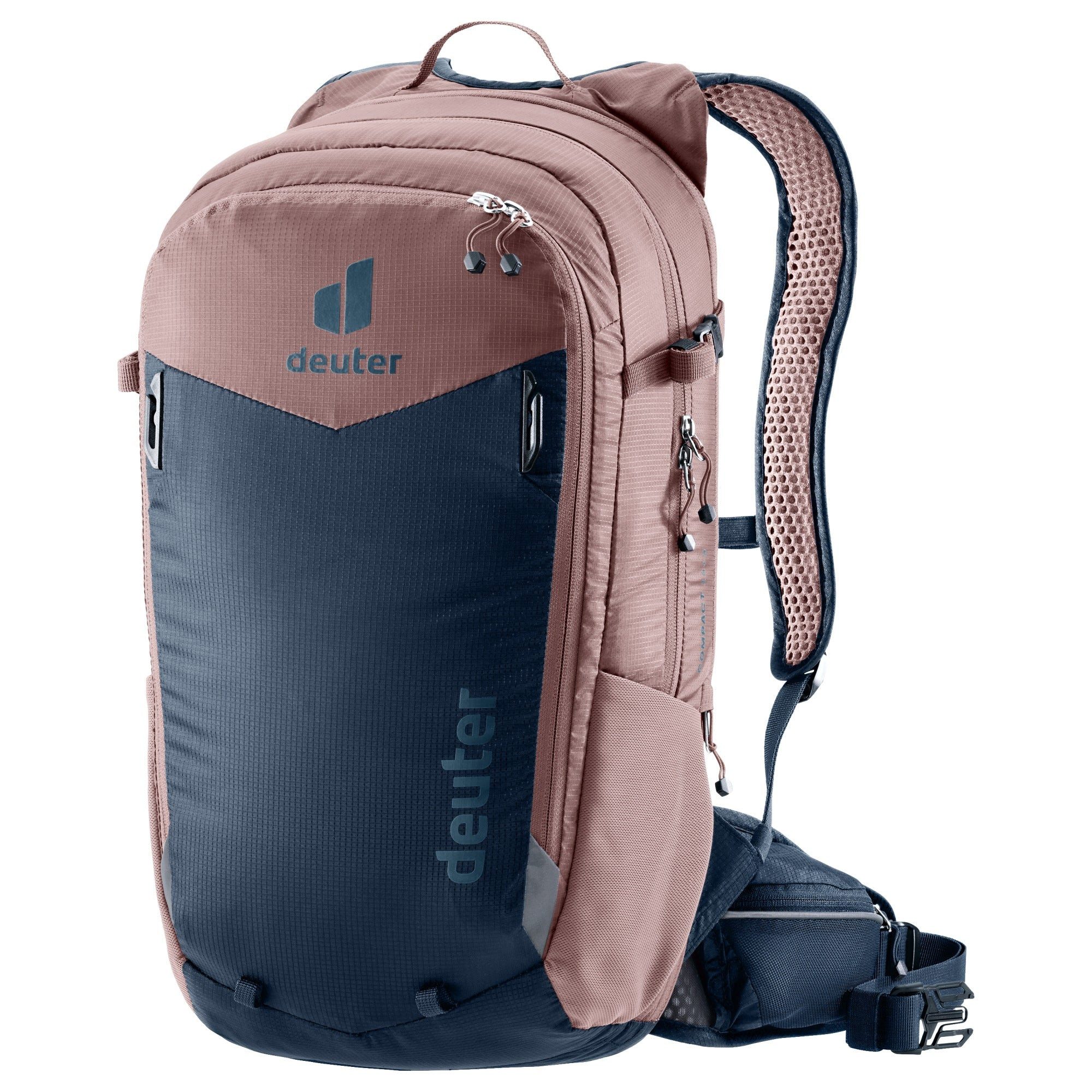 deuter Freizeitrucksack Compact 14+3 - Fahrradrucksack 48 cm (ink-ashrose)