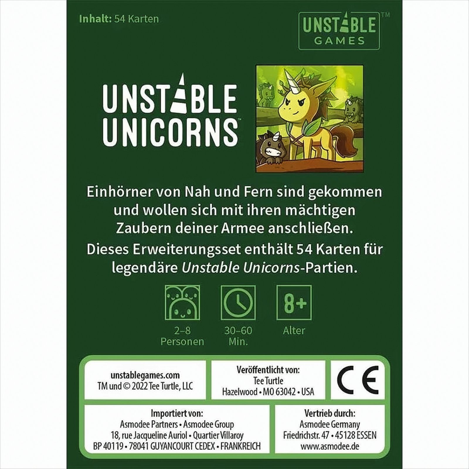 Asmodee Spiel Unstable Games - Legendäre Einhörner Erweiterungsset