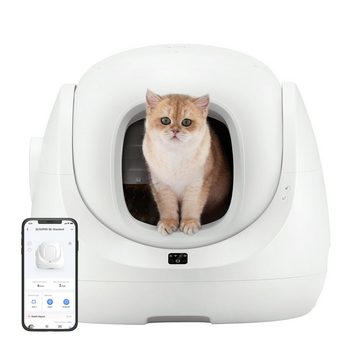 CATLINK Katzenecktoilette Intelligente Selbstreinigende, App Fernbedienung, für Mehrere Katzen, Geruchskontrolle, Geeignet für Katzen von 1,5-10 kg