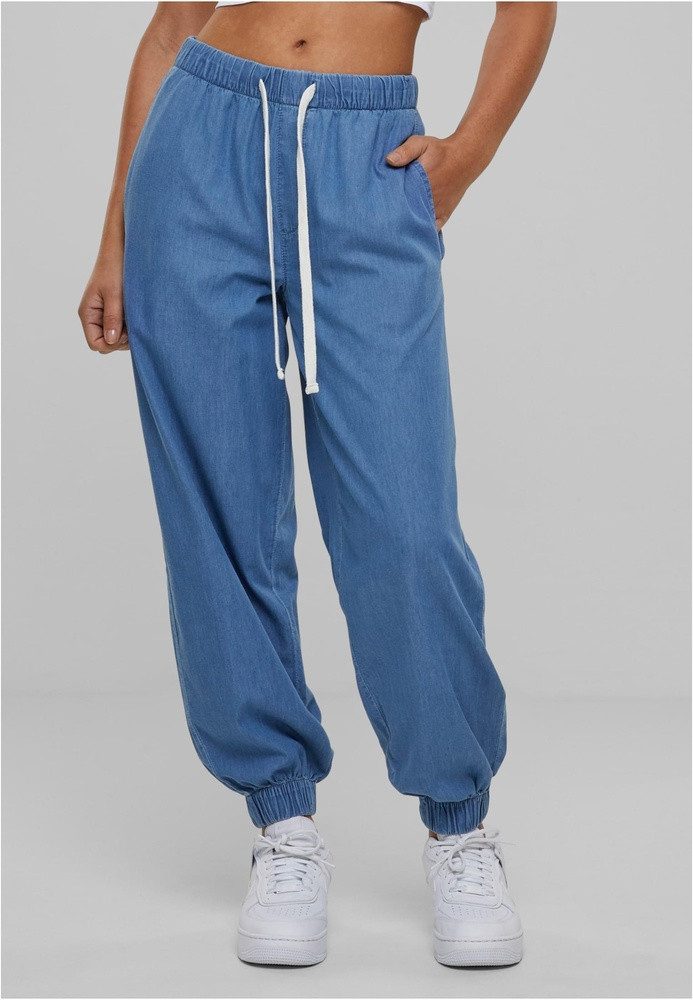 URBAN CLASSICS Trainingshose Ladies Light Denim Jogpants günstig online kaufen