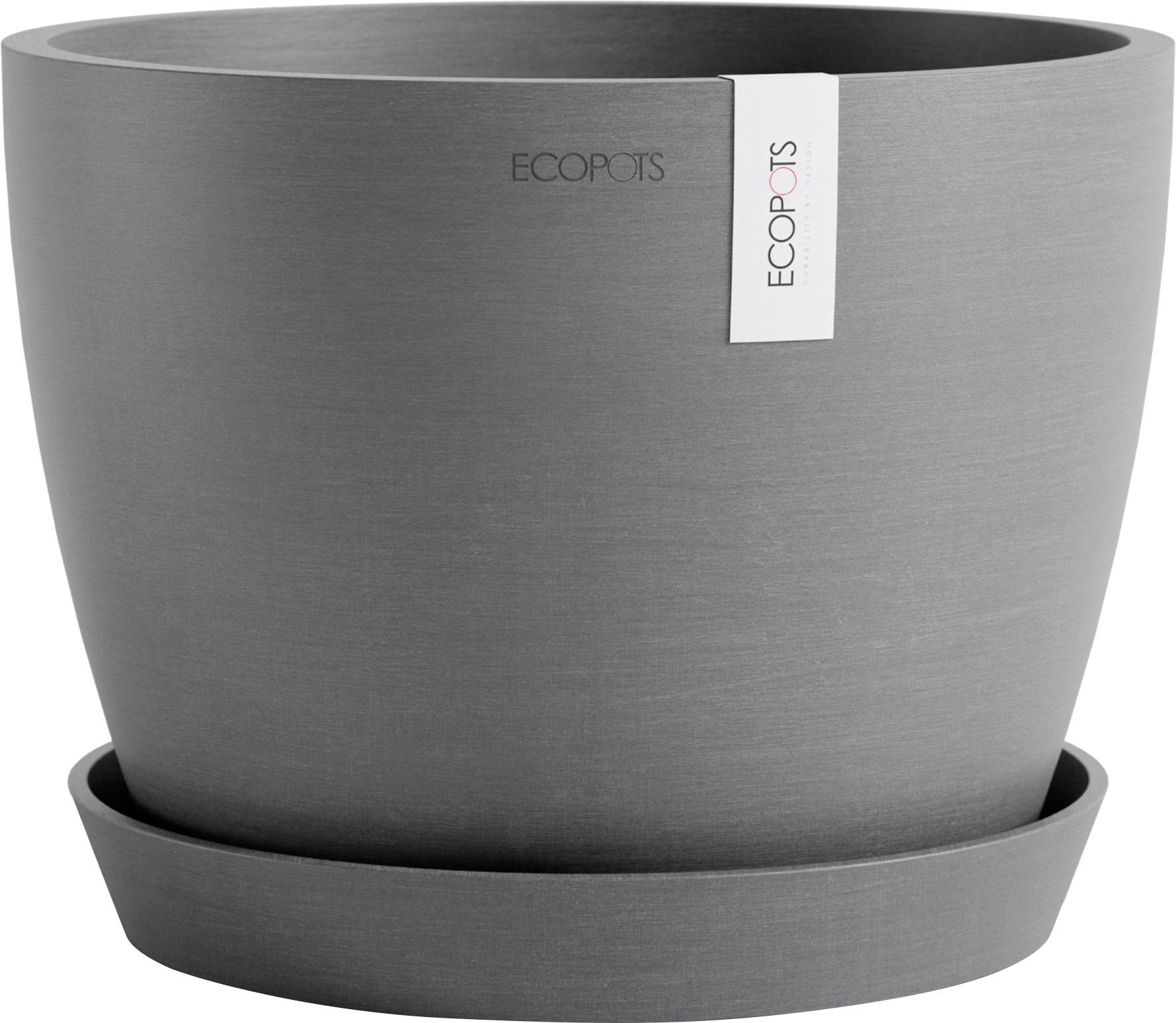ECOPOTS Blumentopf Stockholm 24 Grau, für günstig online kaufen