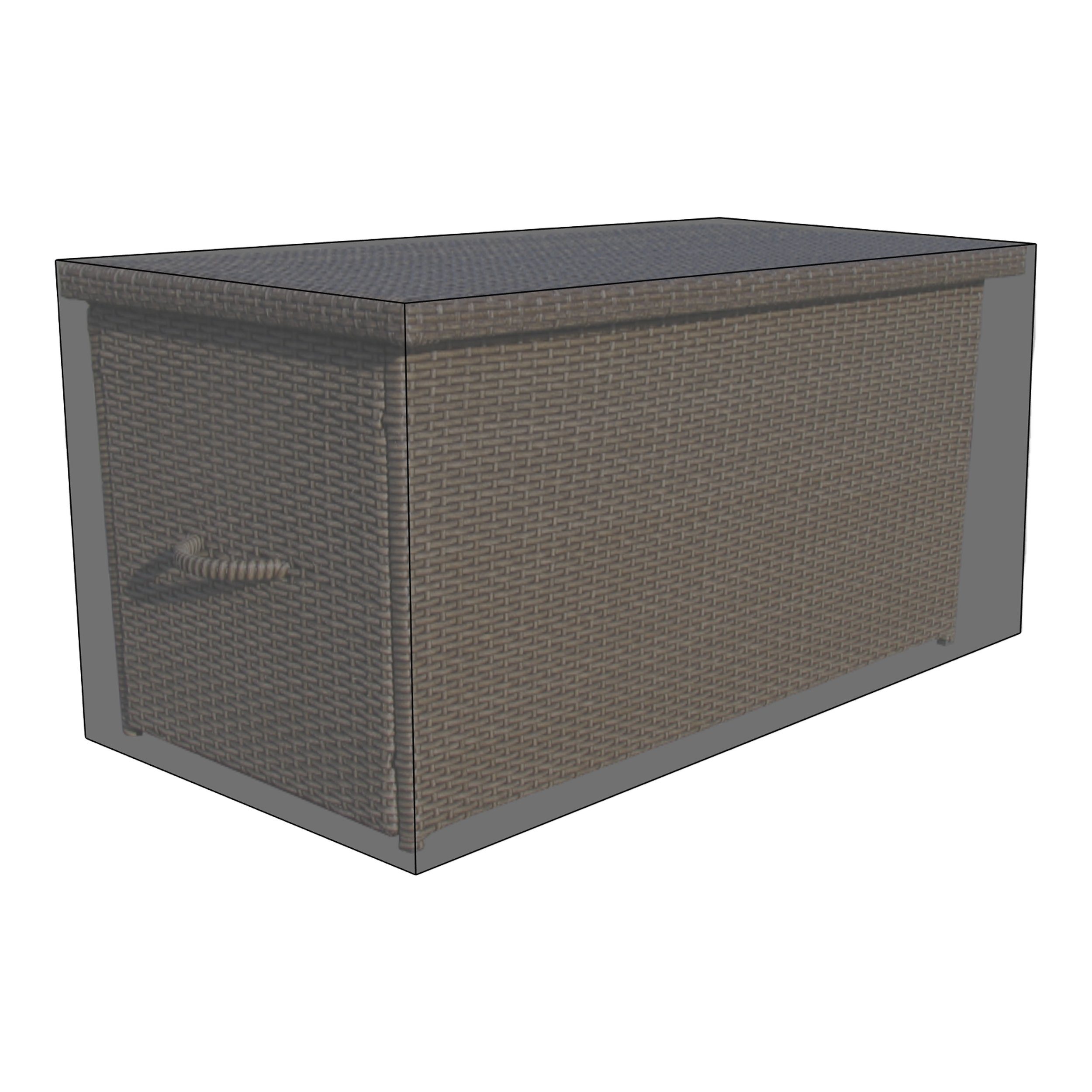 Grasekamp Gartenmöbel-Schutzhülle Black Premium Kissenboxhülle 145x75x65cm günstig online kaufen