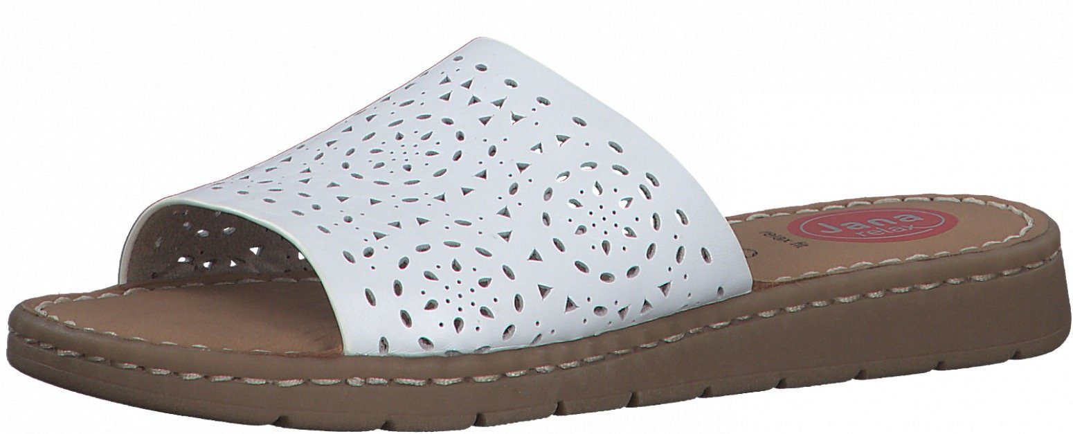 Schuhe Pantoletten Jana Pantolette mit perforierter Bandage