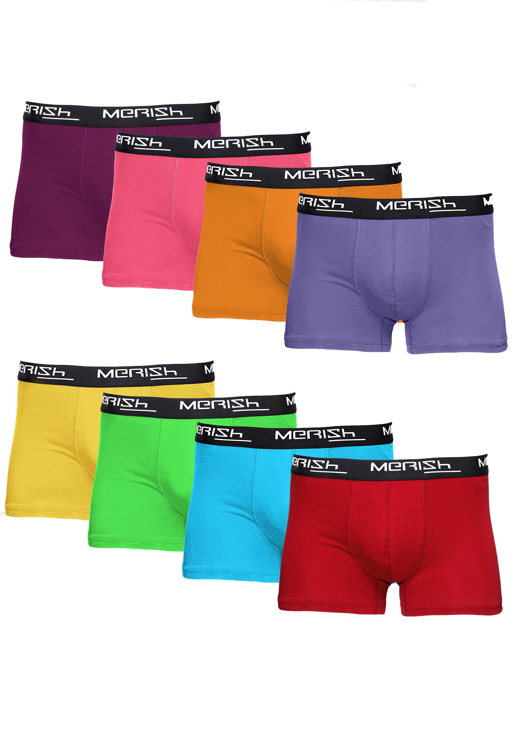 MERISH Boxer MERISH Boxershorts Herren 8er Pack S-5XL Unterwäsche Unterhosen 4XL (8-St)