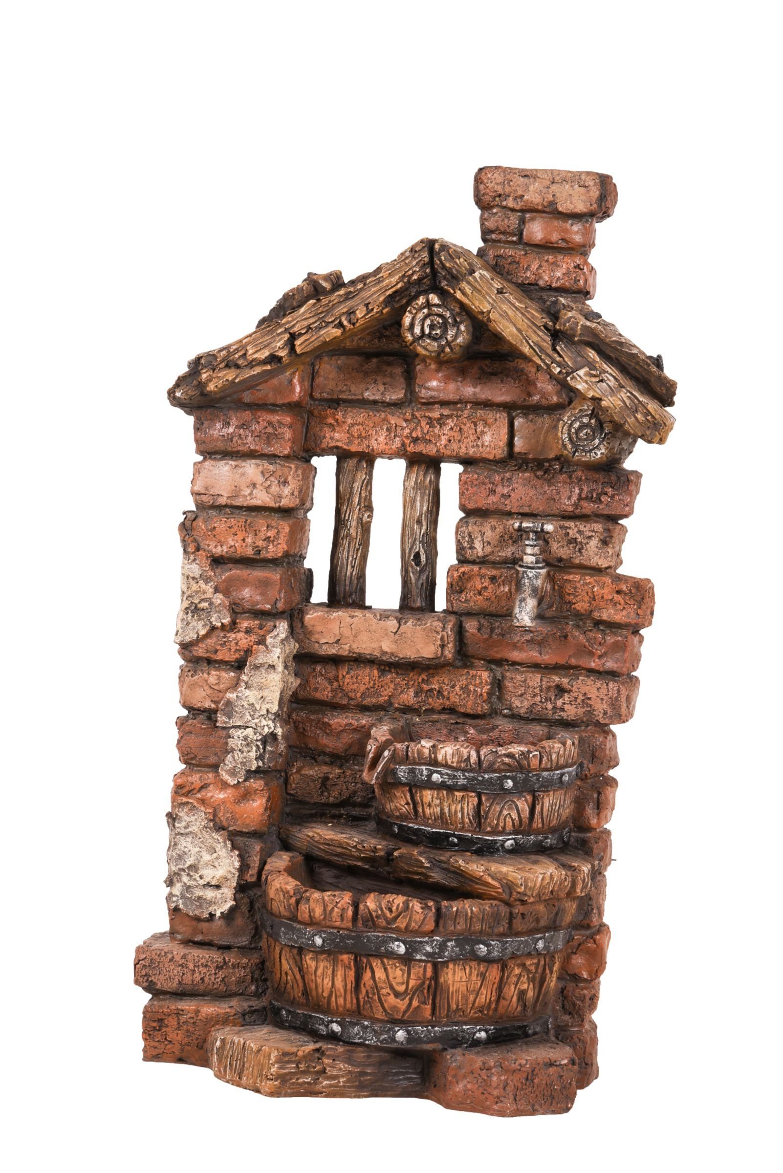 Gravidus Zierbrunnen Brunnen HERA Stein-Optik Wasserfall Dekoration Garten