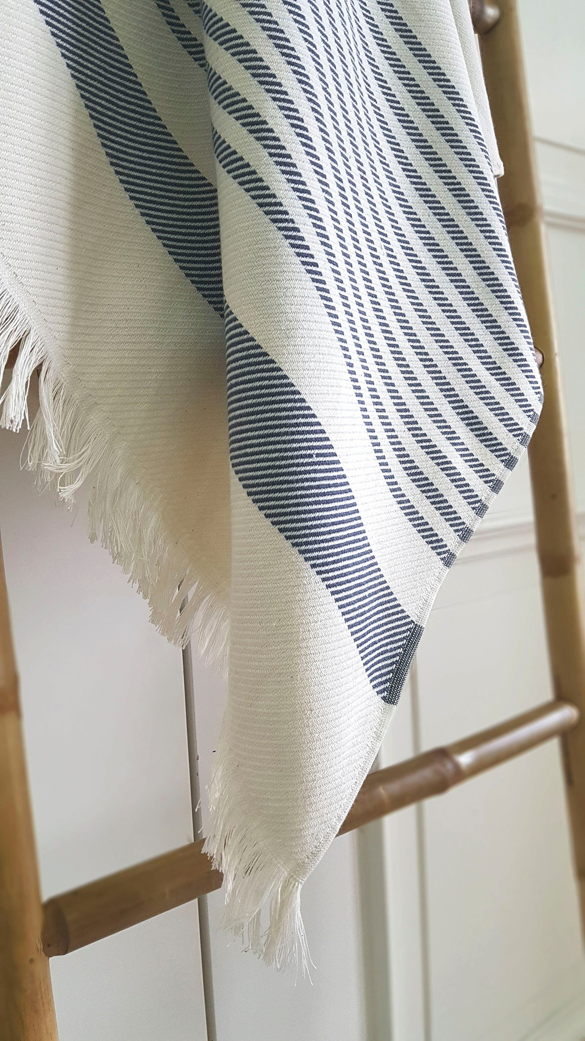 framsohn frottier Hamamtuch Boho Living - Steifen Muster, Hamam Frottier (Packung, 1-St), 100x180, gestreift & mit Fransen, ideal als Strandtuch, Sauna, Reise