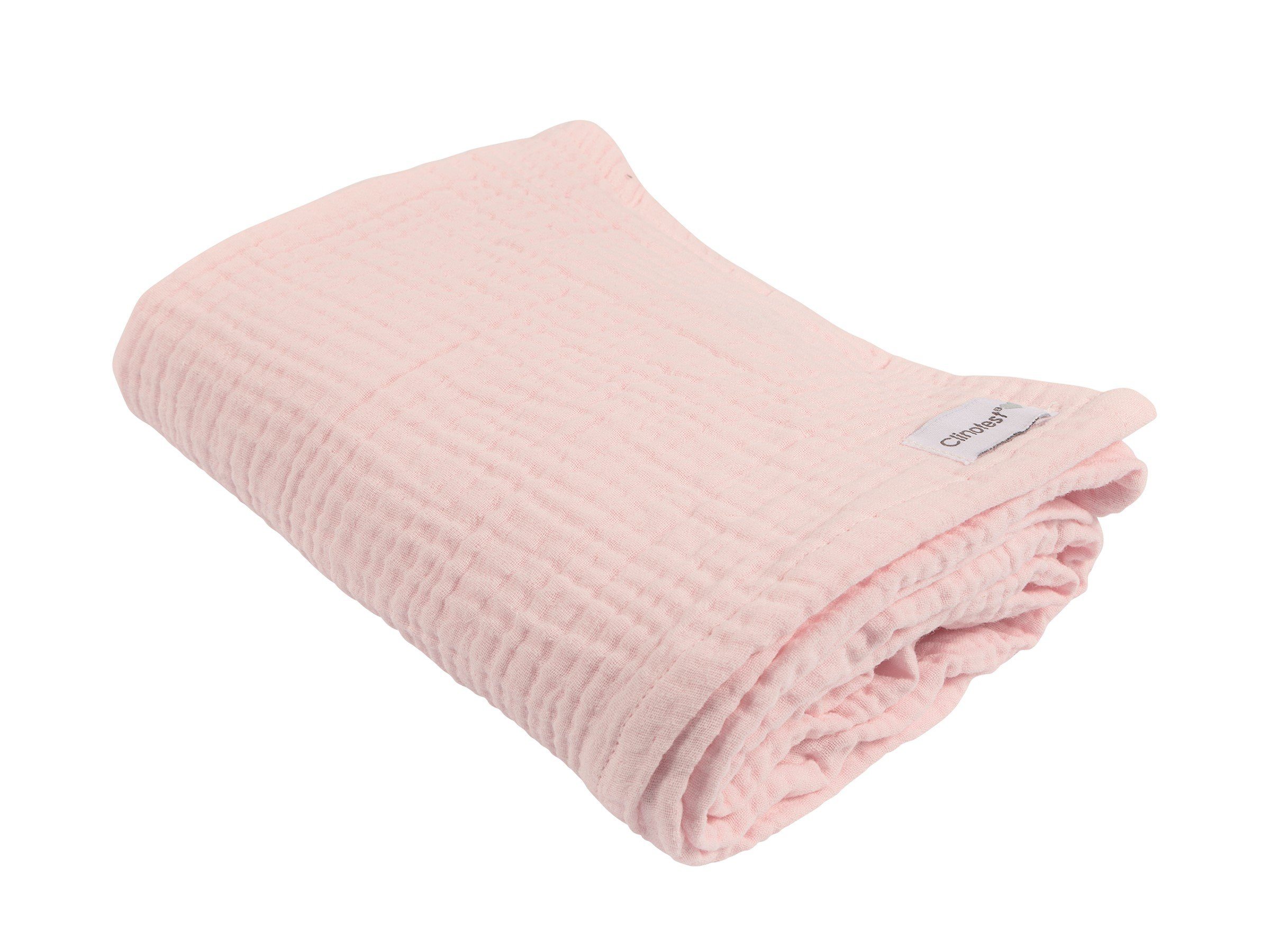 für Atmungsaktive Babydecke und Weiche Tagesdecke, Babys, Clinotest Rosa Musselin-Decke