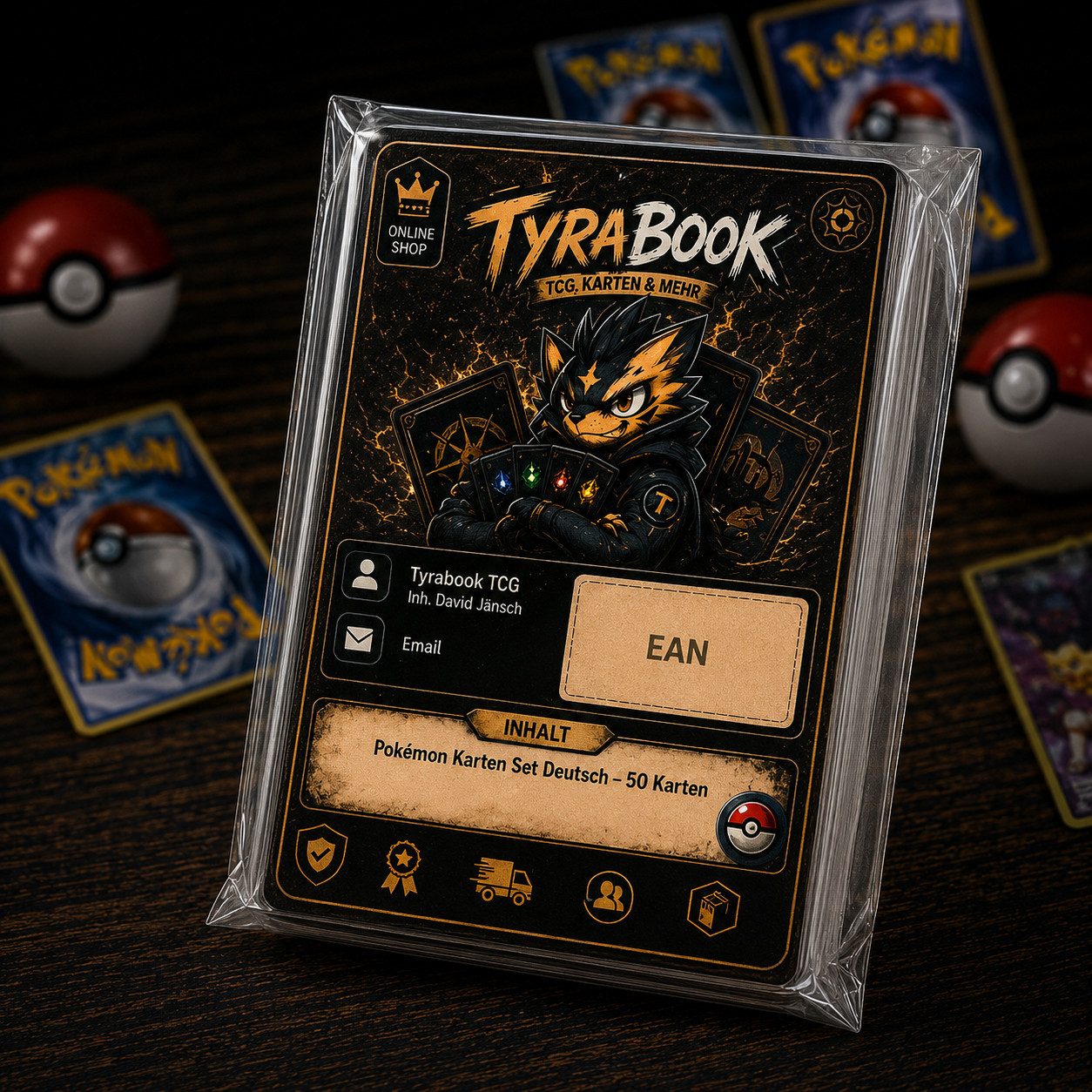 The Pokémon Company Sammelkarte Pokémon Karten Set Deutsch – 50/100/200/500 Karten inkl. Holo & EX Mix