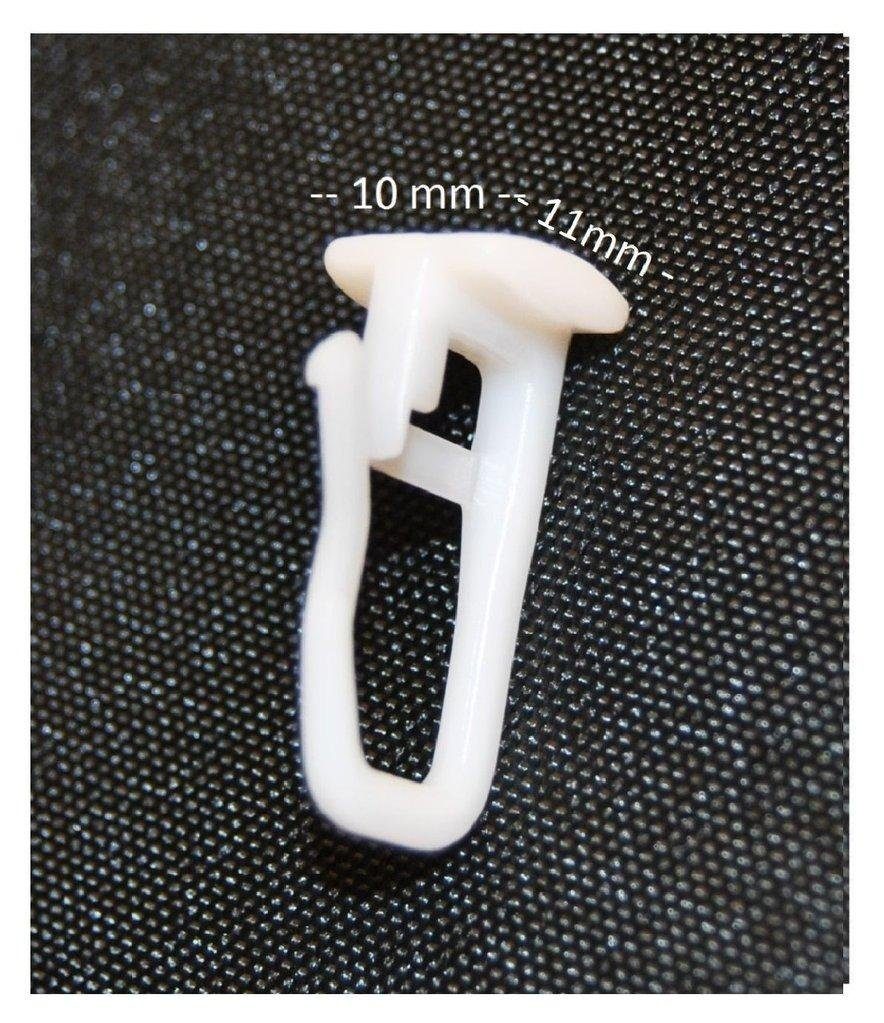 Clever-Kauf-24 Gardinengleiter 50er Flachkopfgleiter eckig weiß aus Kunstst günstig online kaufen