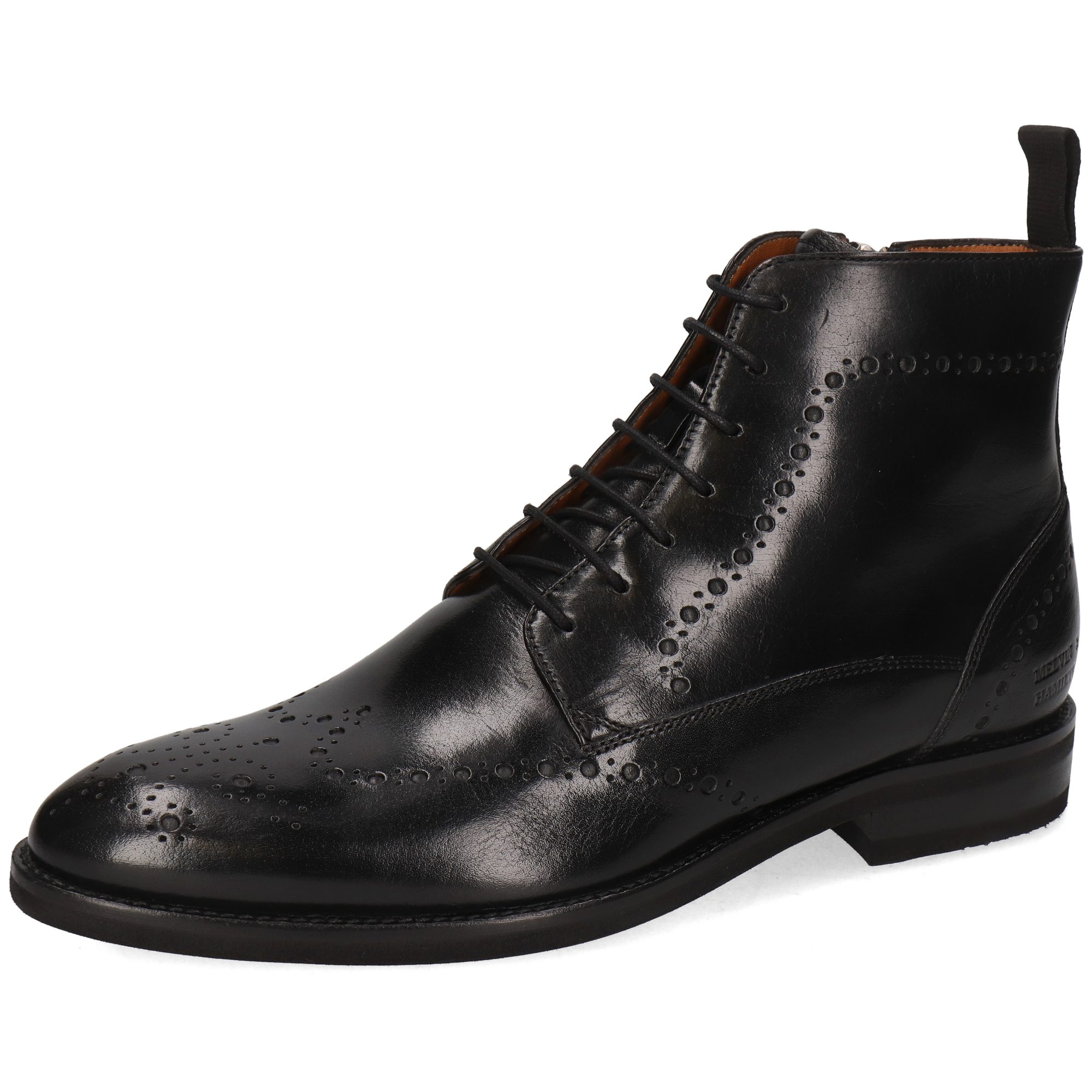 Bobby 9 Leder-Schnürstiefeletten für Herren Stiefelette