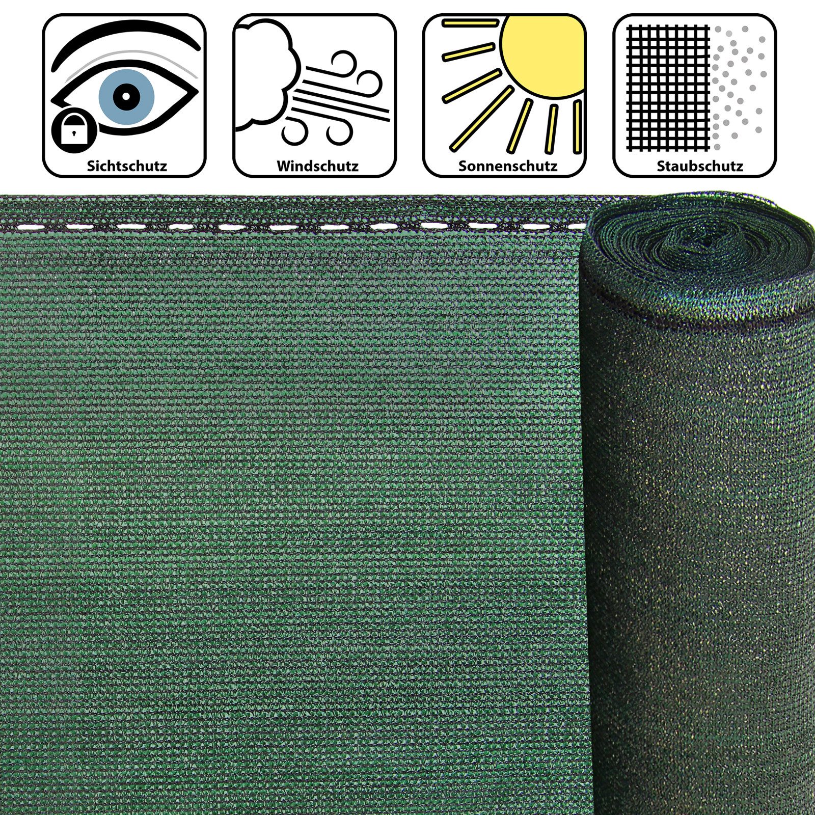 Montafox Blende Sichtschutz - UV-resistent, reißfest, windfest
