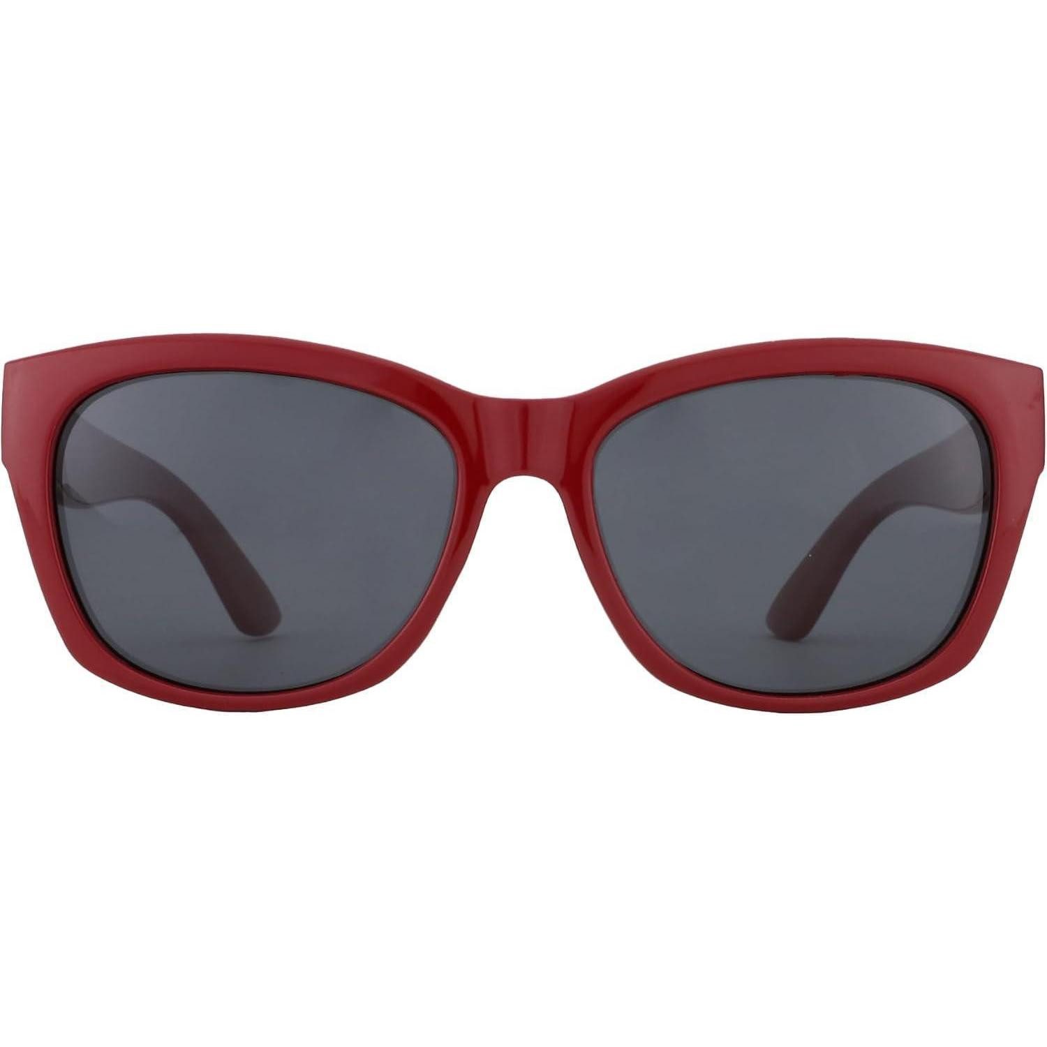 LuxusKollektion Retrosonnenbrille Sonnenbrille Damen Cat Eye Polarisiert UV Schutz Rot Rahmen Grau Linse