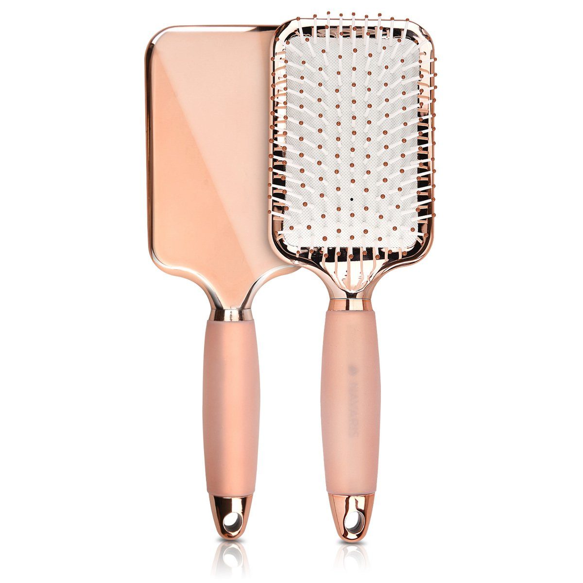 Haarbürste Paddle Brush mit Gel Griff - für kurze & lange Haare