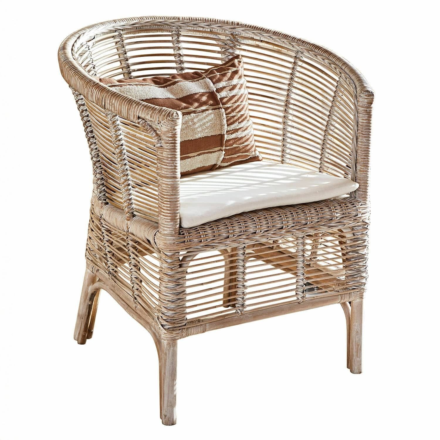 Mirabeau Gartenstuhl Stuhl Saulnes beige/weiß