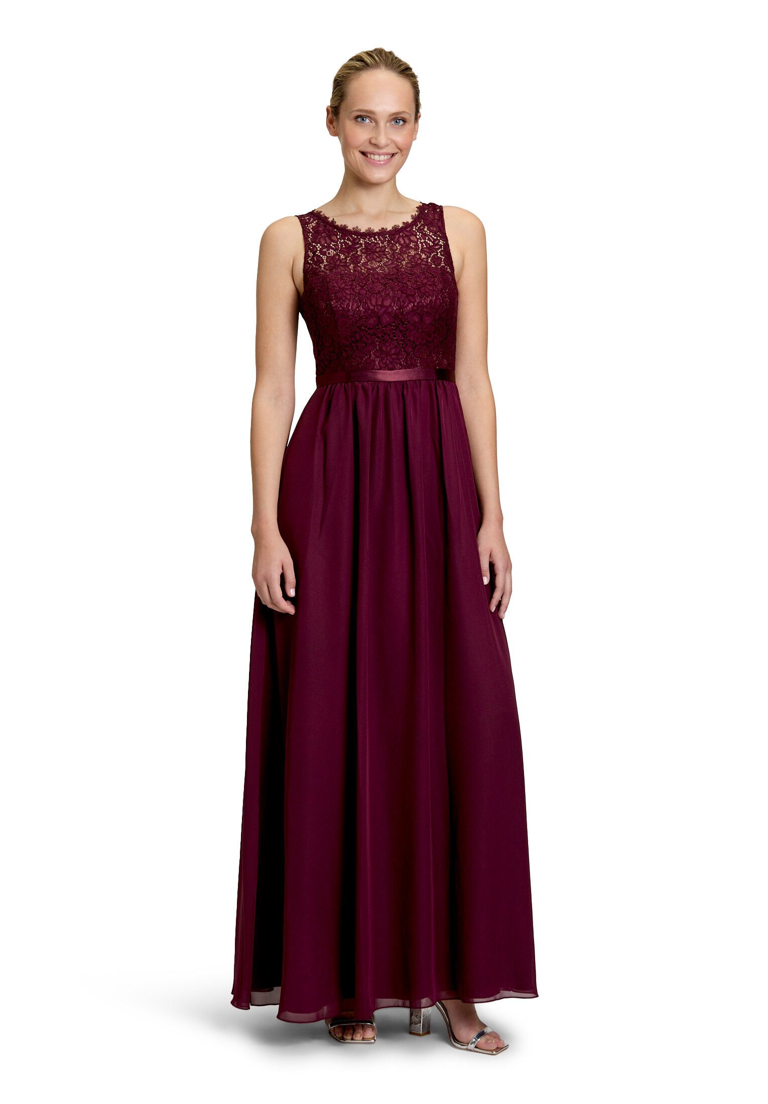 Vera Mont Cocktailkleid Damen mit Spitze Bogenkante