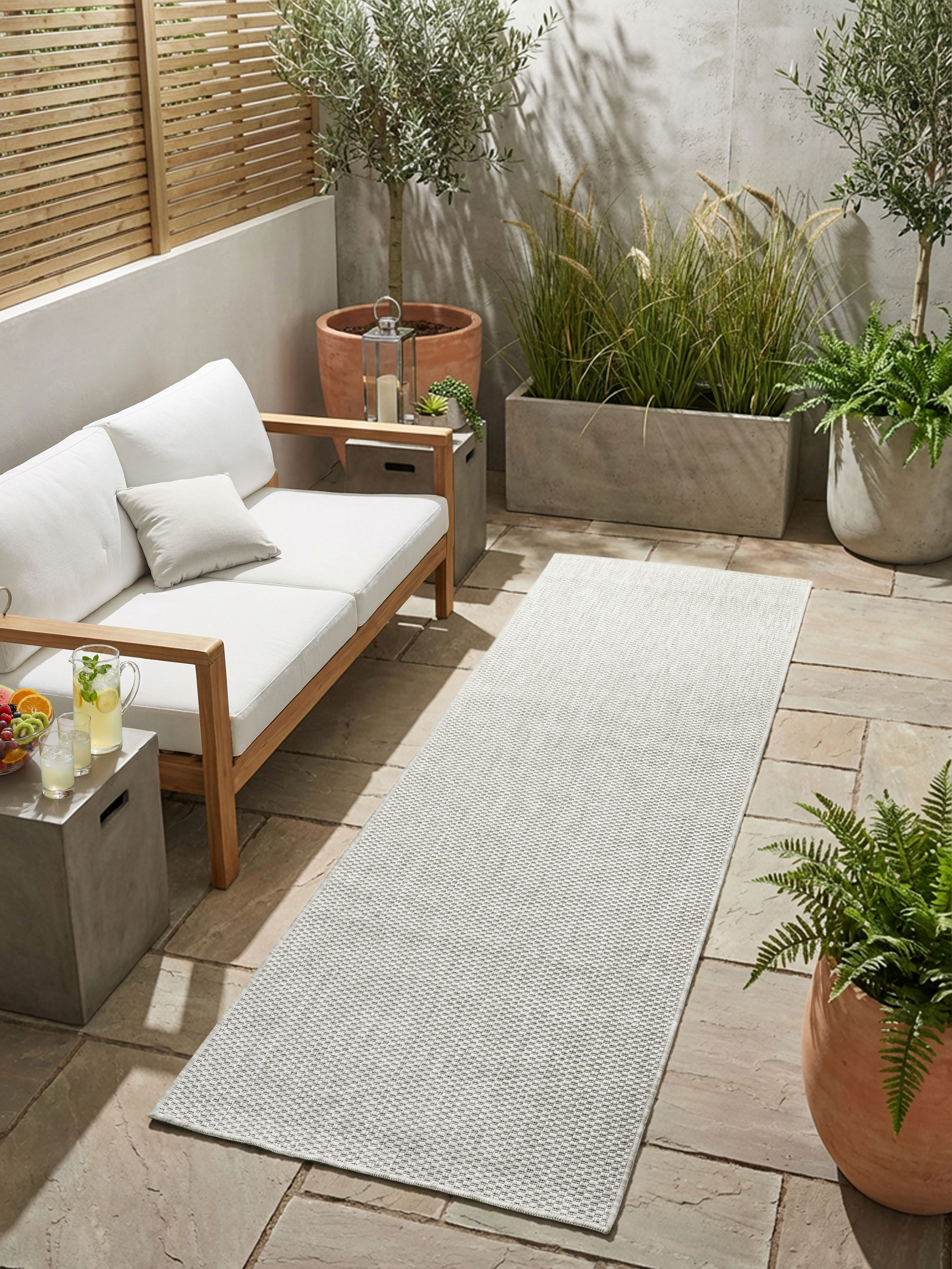 Bruno Banani Teppich Venezia, auch als Läufer, rechteckig, Höhe: 4 mm, In- und Outdoor geeignet, Sisal-Optik, Wetterfest & UV-beständig