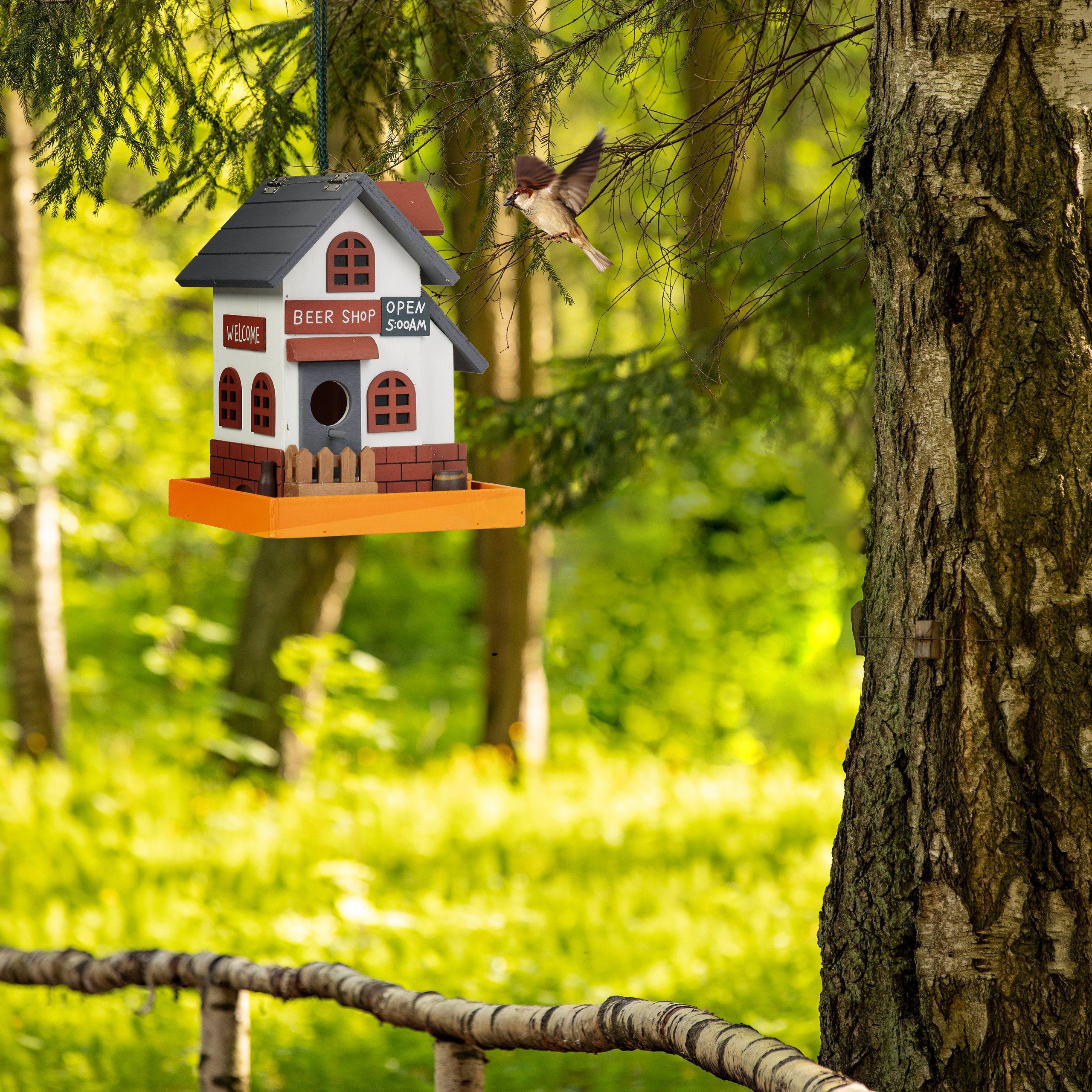 relaxdays Vogelhaus Deko Vogelhaus Wirtshaus günstig online kaufen