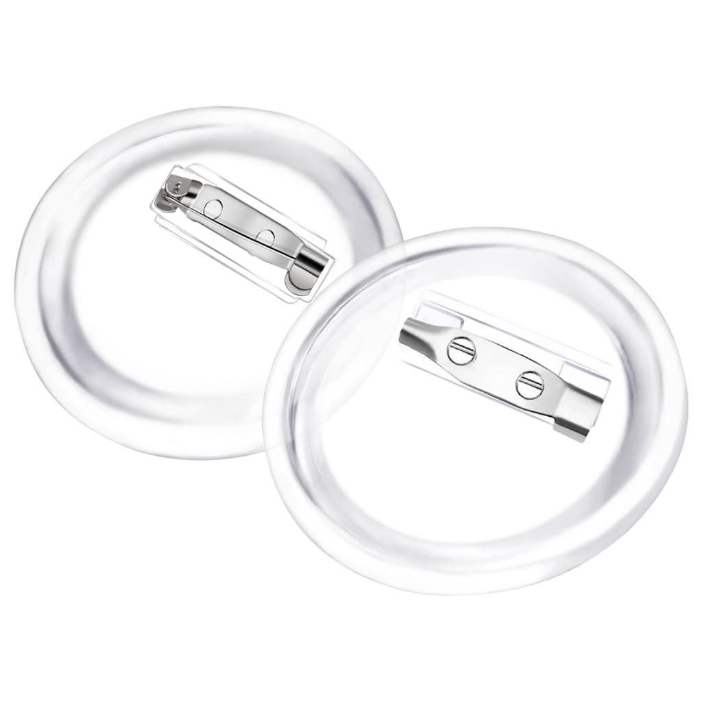 vidaXL Button Set Button-Set mit Anstecknadel 100 Stk. Acryl 37 mm