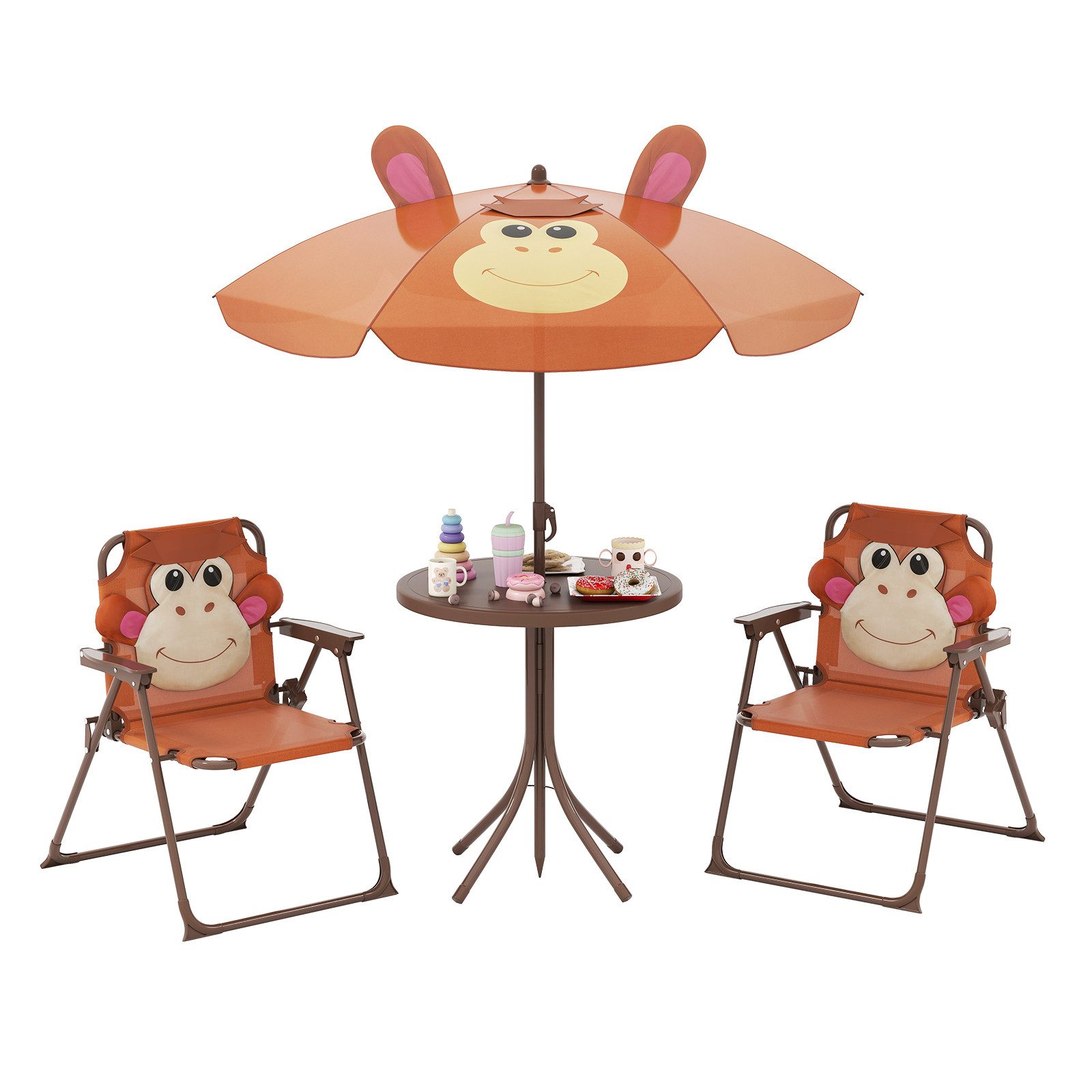 KOMFOTTEU Garten-Kindersitzgruppe, mit 2 Klappstühle & günstig online kaufen