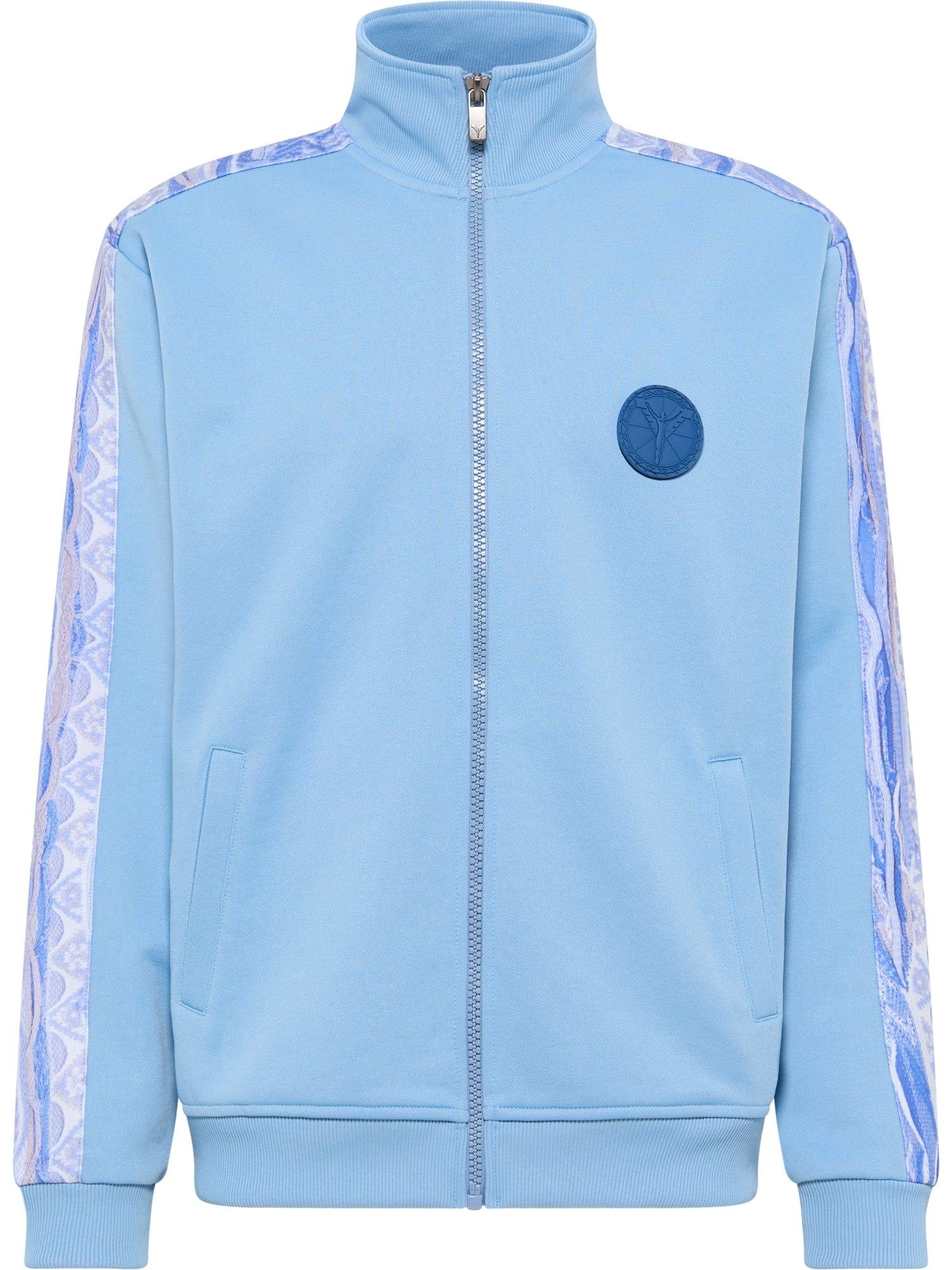 CARLO COLUCCI Blau Demelas Sweatjacke