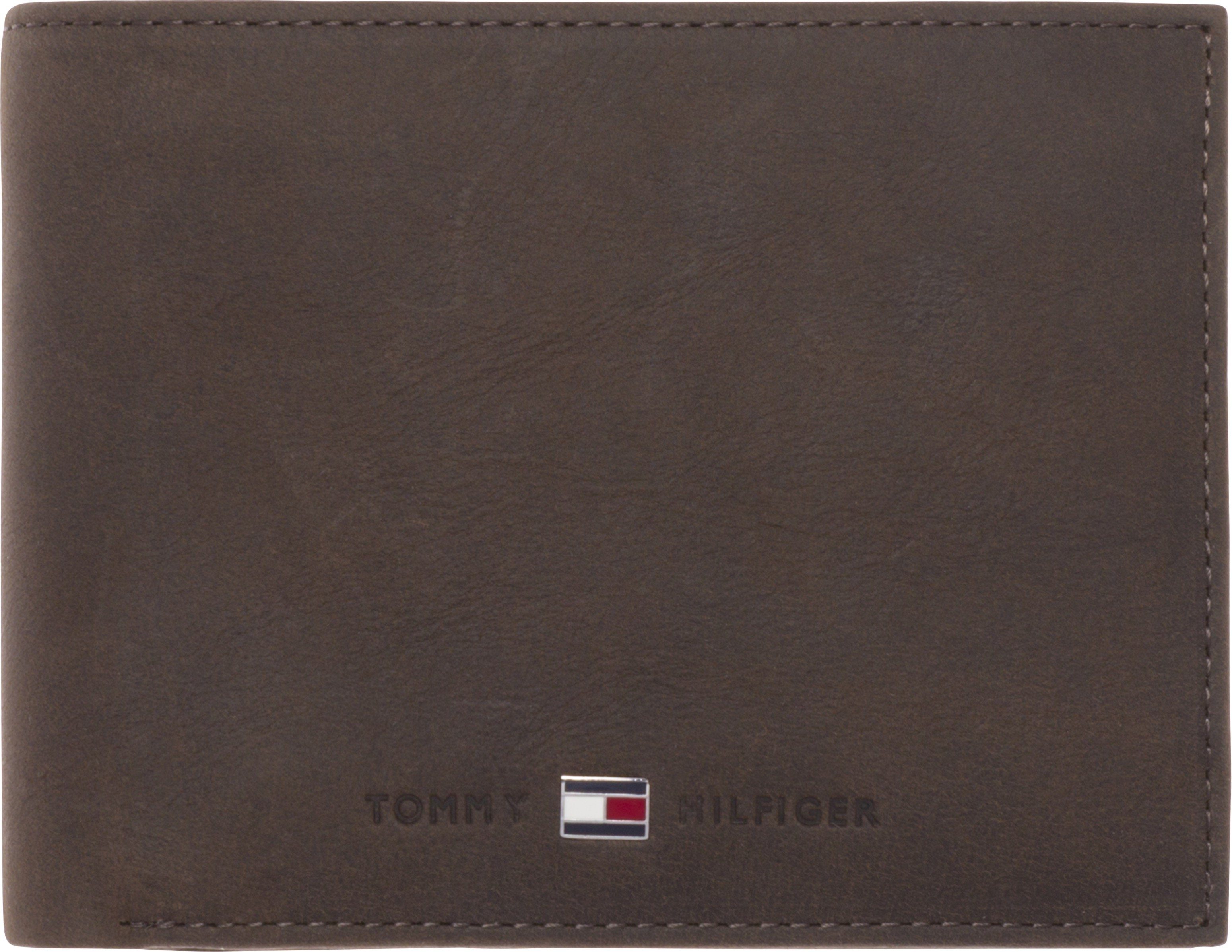 Tommy Hilfiger Geldbörse JOHNSON CC FLAP AND COIN POCKET, aus hochwertigem Leder