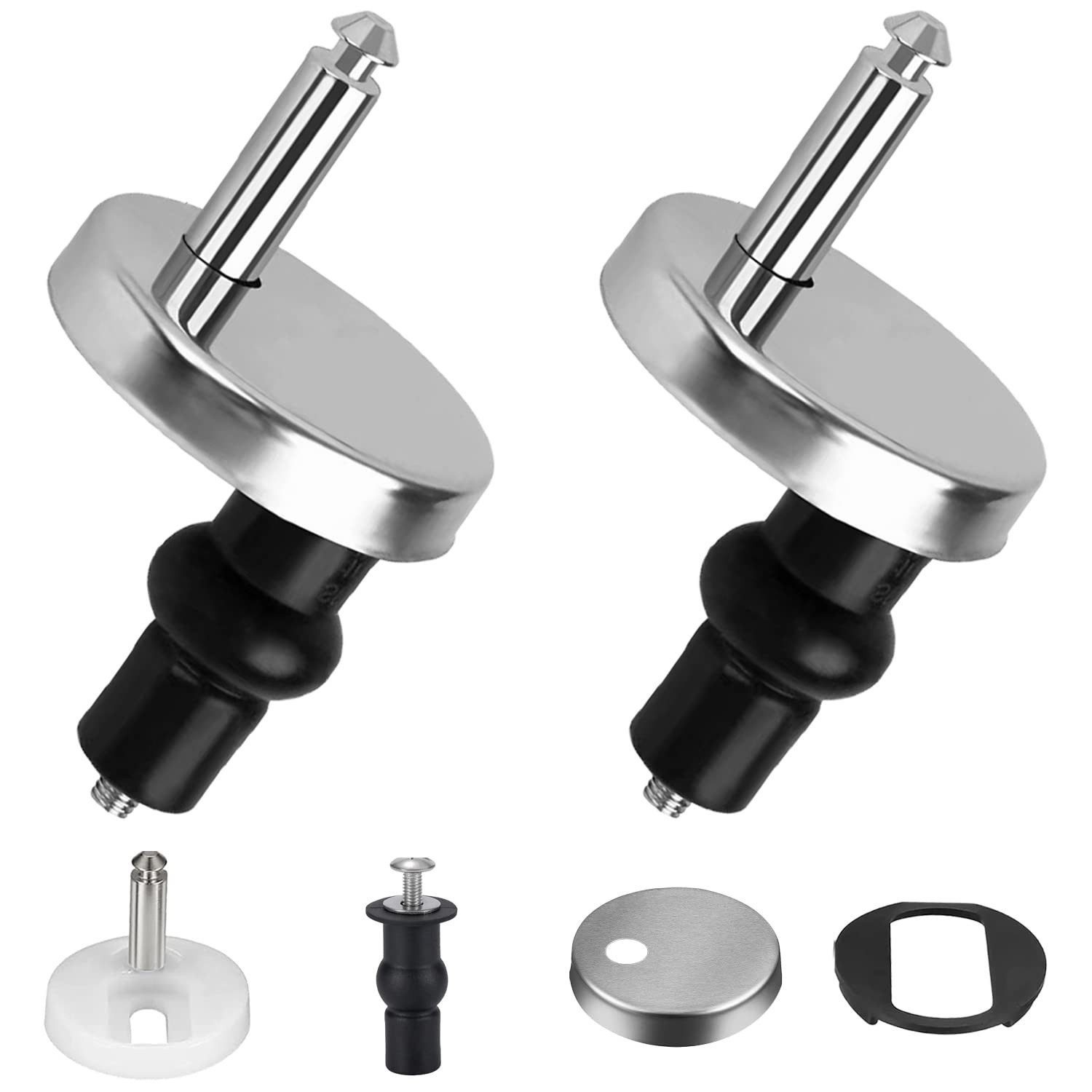 STILVORA WC-Sitz 4er-set WC Sitz Befestigungsset WC Sitz Dübel WC Sitz Befestigung (WC-Sitz Befestigung Set Toilettendeckel Fixierung, 4-St., Edelstahl Gummiexpansionsschrauben), für WC Bad Standard Toilette