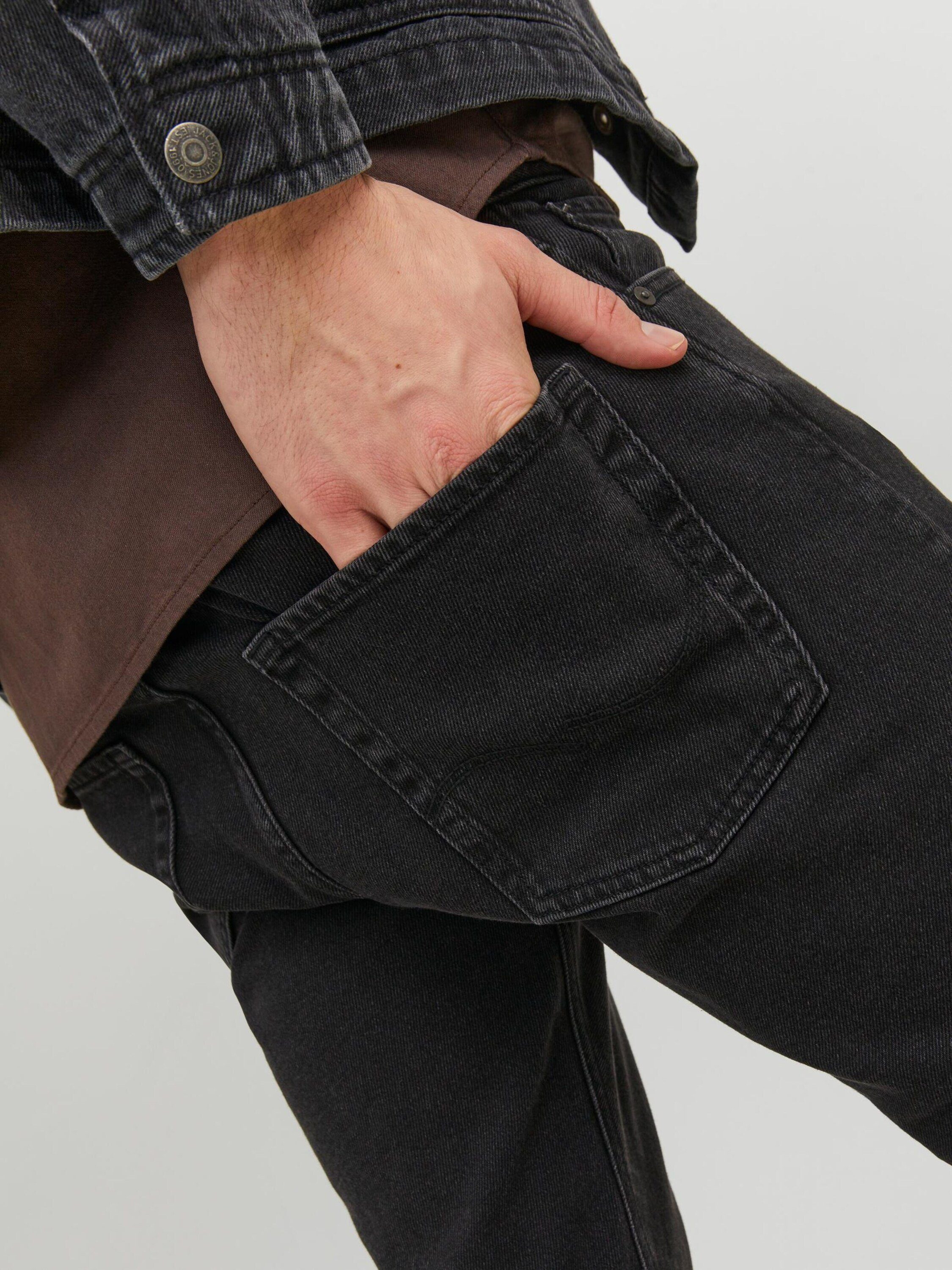 Jack & Jones Herren Jeans JJICHRIS JJORIGINAL MF 912 - Relaxed Fit - Schwar günstig online kaufen