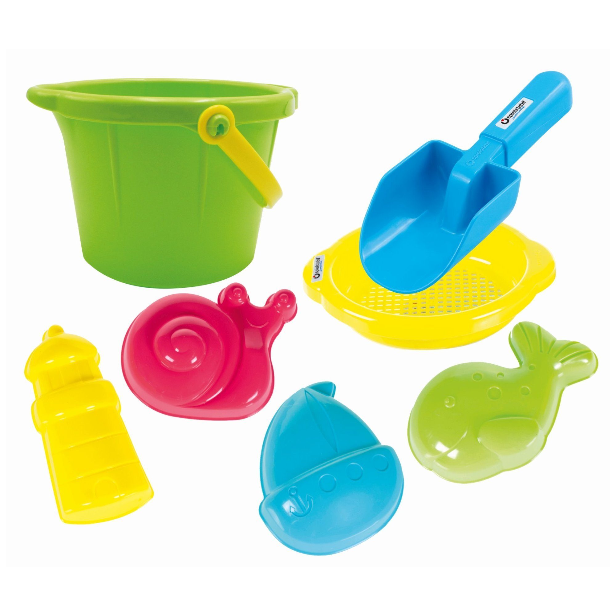 Spielstabil Spielzeug-Gartenset Spielstabil Großes Sand-Set fashion 7-teilig im Netz, (7-tlg), Im Netz