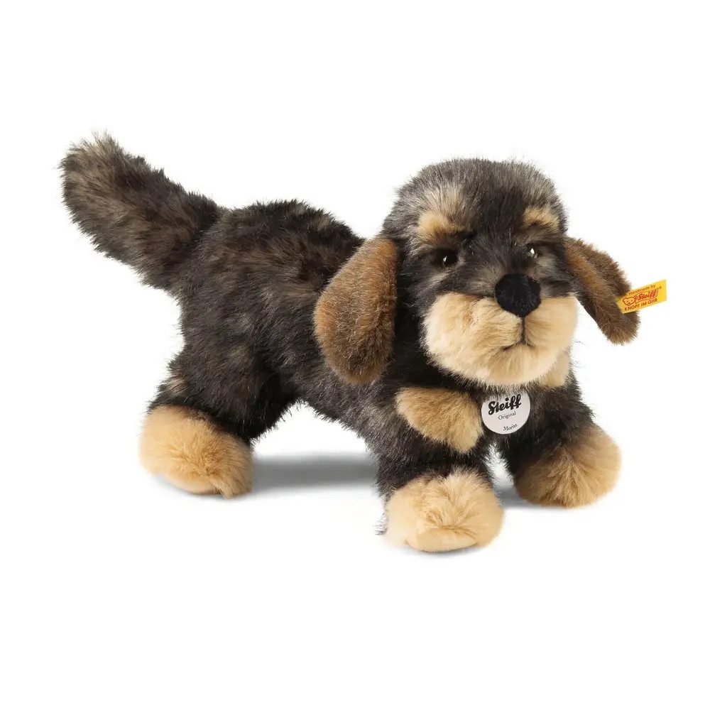 Steiff Kuscheltier Steiff Moritz Rauhaardackel, dunkelgrau gespitzt, 30 cm