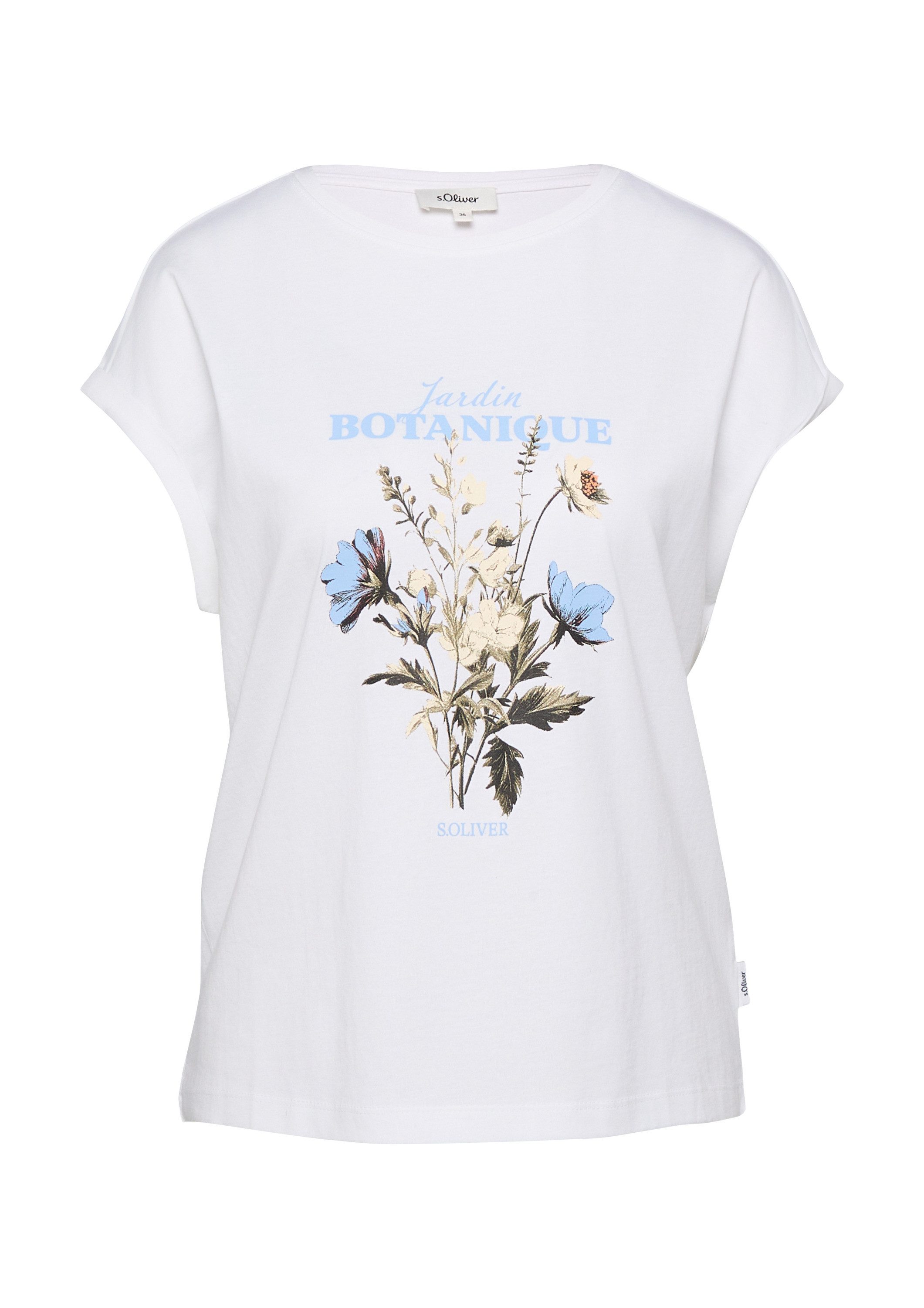 s.Oliver Kurzarmshirt T-Shirt T-Shirt mit Frontprint im Relaxed Fit günstig online kaufen