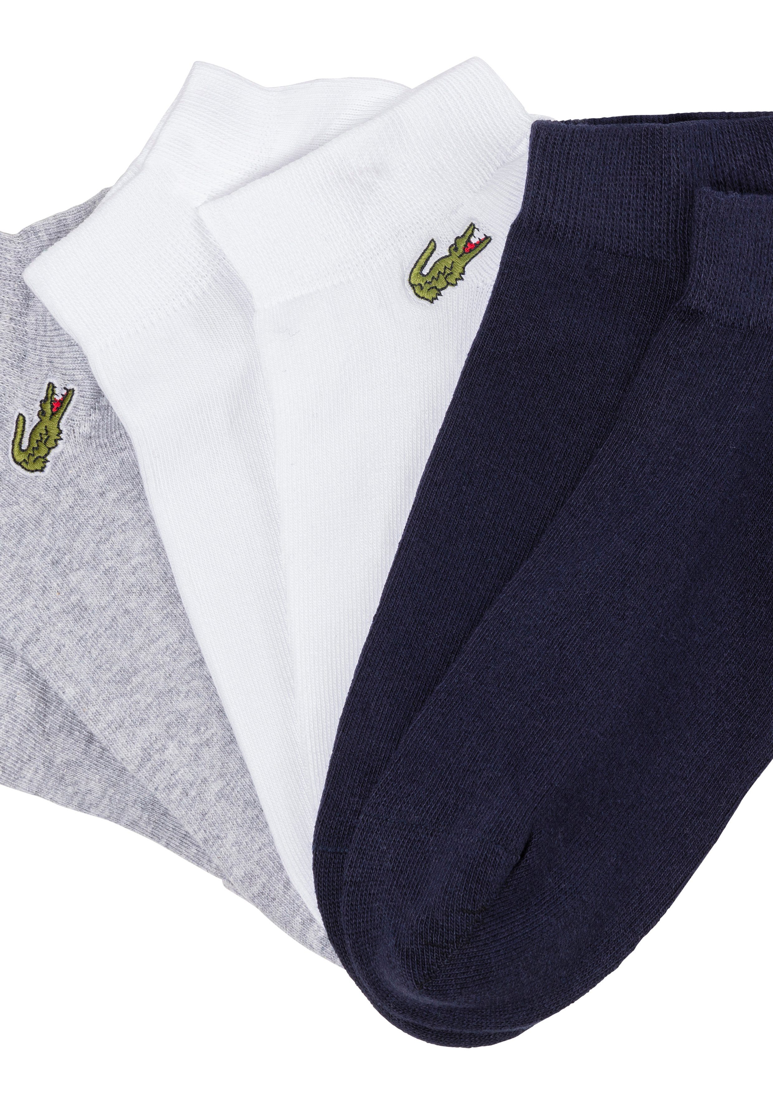 Lacoste Sneakersocken (Packung, 3-Paar) mit verstärktem Zehen- u. Fersenbereich