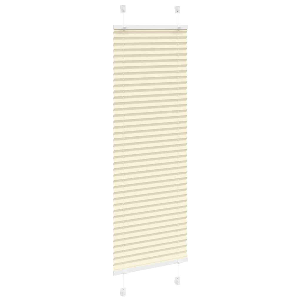vidaXL Jalousie 40 x 150 cm Plissee Creme 40x150 cm Stoffbreite 39,4 cm Polyester