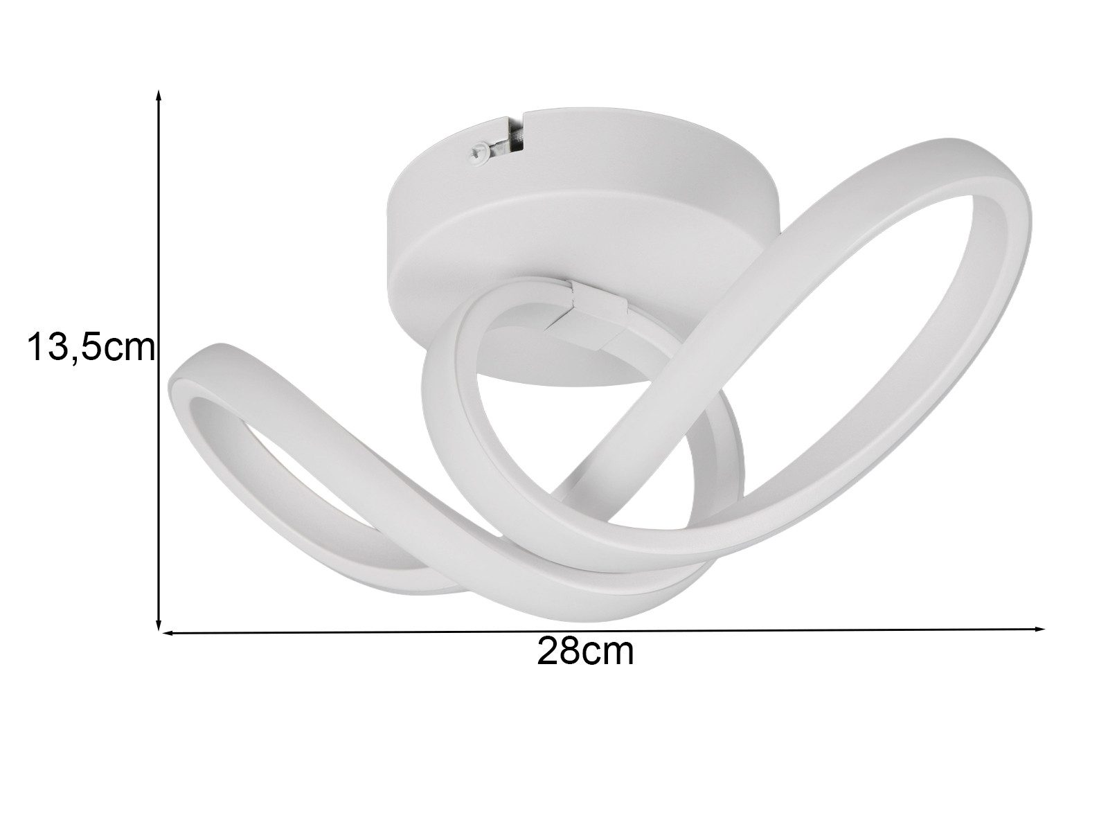 Reality Leuchten LED Deckenleuchte, LED fest integriert, Neutralweiß, Deckenbeleuchtung, kleine Wandleuchte für Treppenhaus innen, B: 28cm