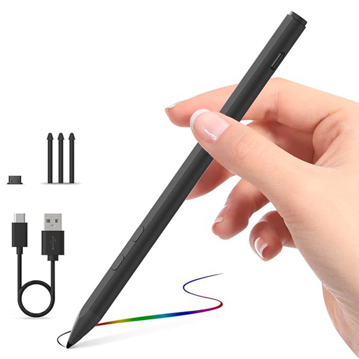4smarts Eingabestift 4smarts Aktiver Eingabestift MPP für Surface, schw – Bild 3 von 4