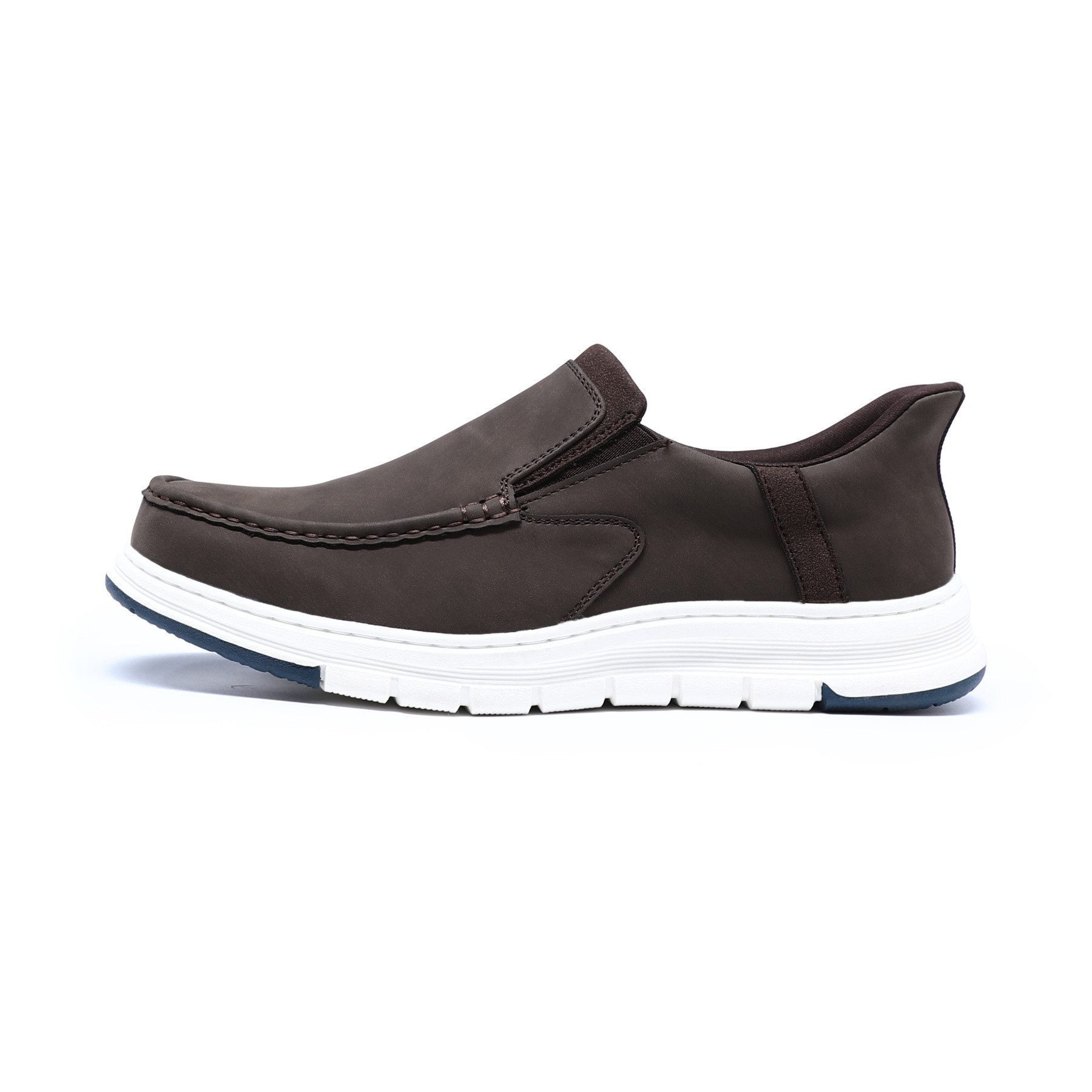 Allthemen Loafer Herren Loafer mit kontrastfarbenen Besätzen Bequeme Freizeitschuhe