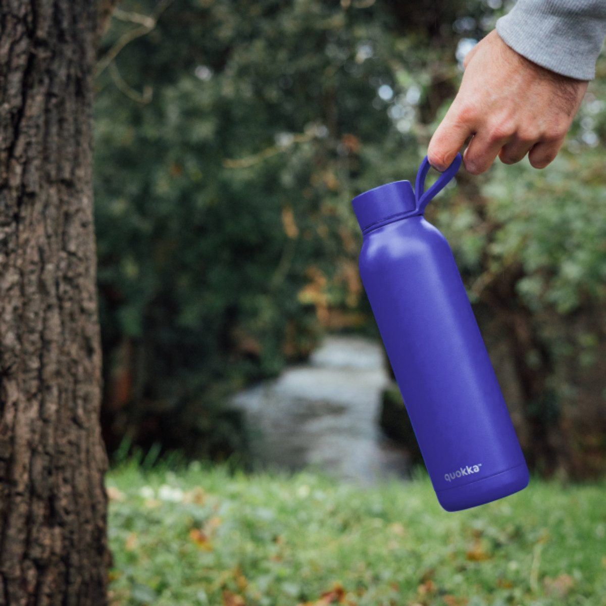 Quokka Trinkflasche Edelstahl isoliert 630 ml Thermoflasche mit Trageschlaufe, Thermofunktion