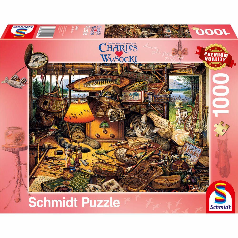Schmidt Spiele Puzzle Max in den Adirondacks Mountains, 1000 Puzzleteile