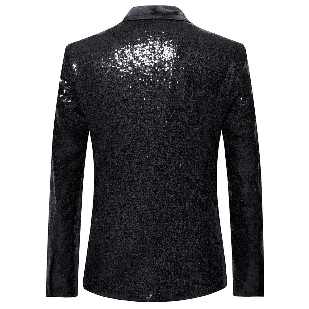 Allthemen Sakko mit Pailletten Anzugjacke Regular günstig online kaufen